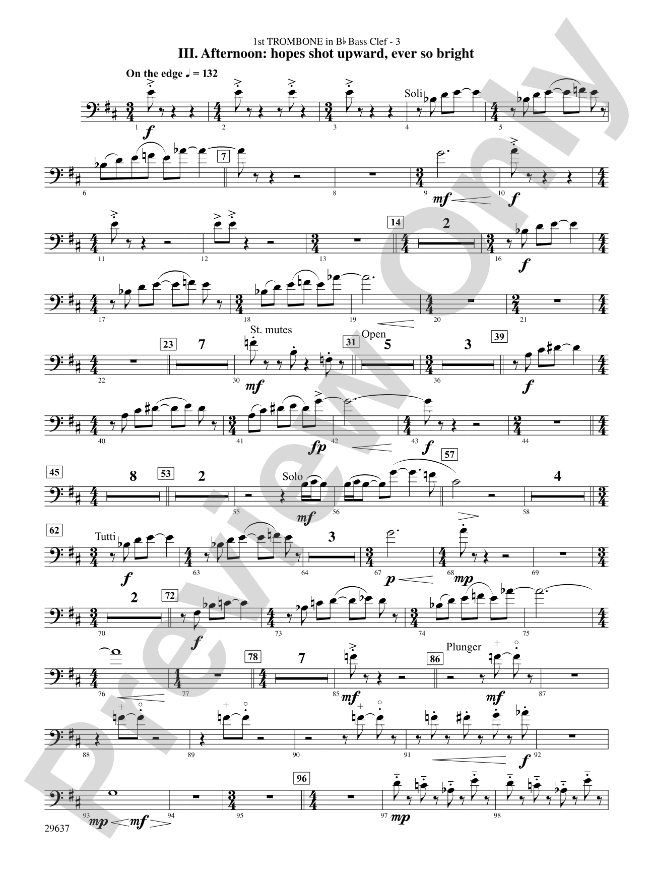 Day Dreams: (wp) 1st B-flat Trombone B.C.