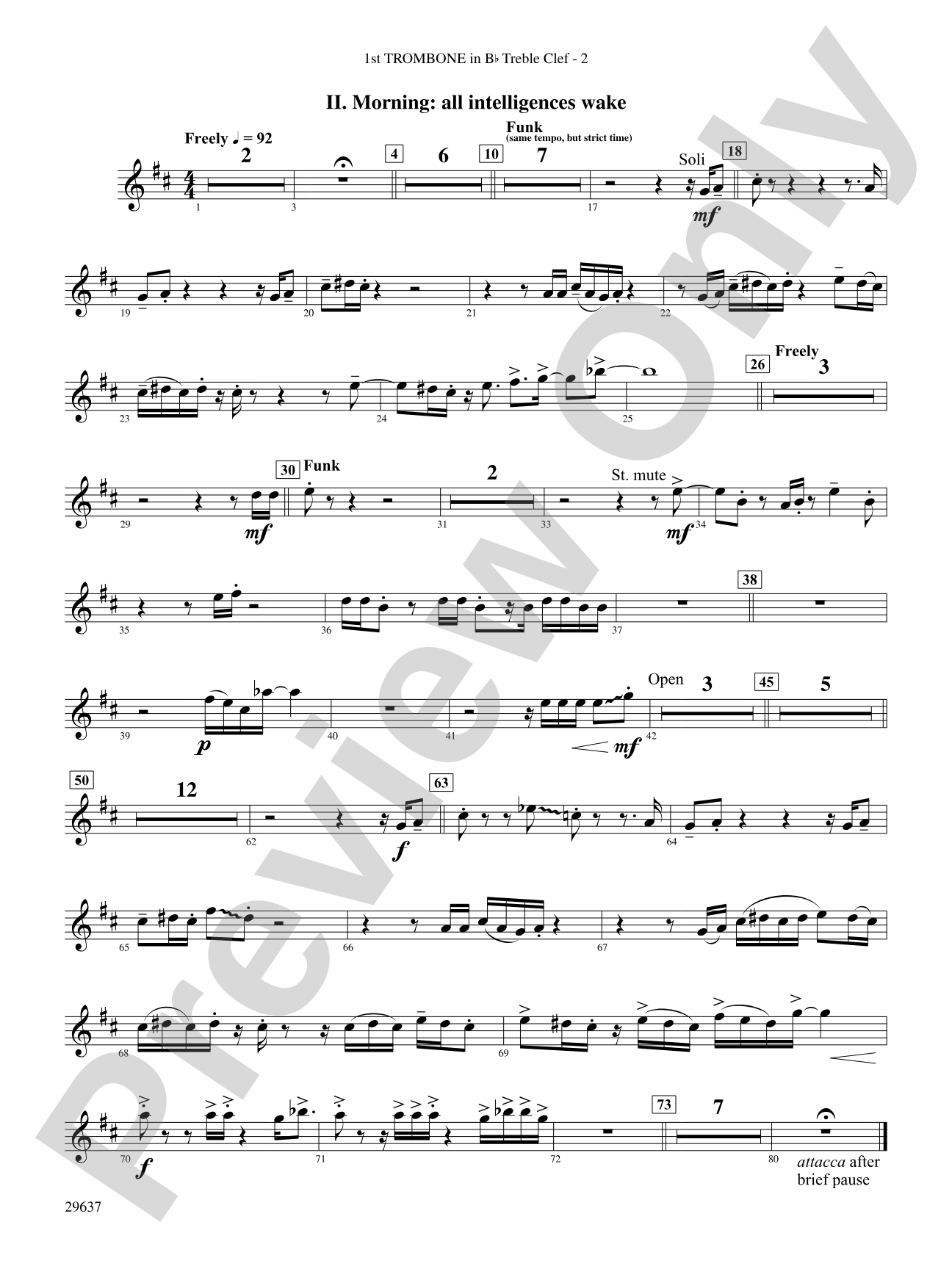 Day Dreams: (wp) 1st B-flat Trombone T.C.