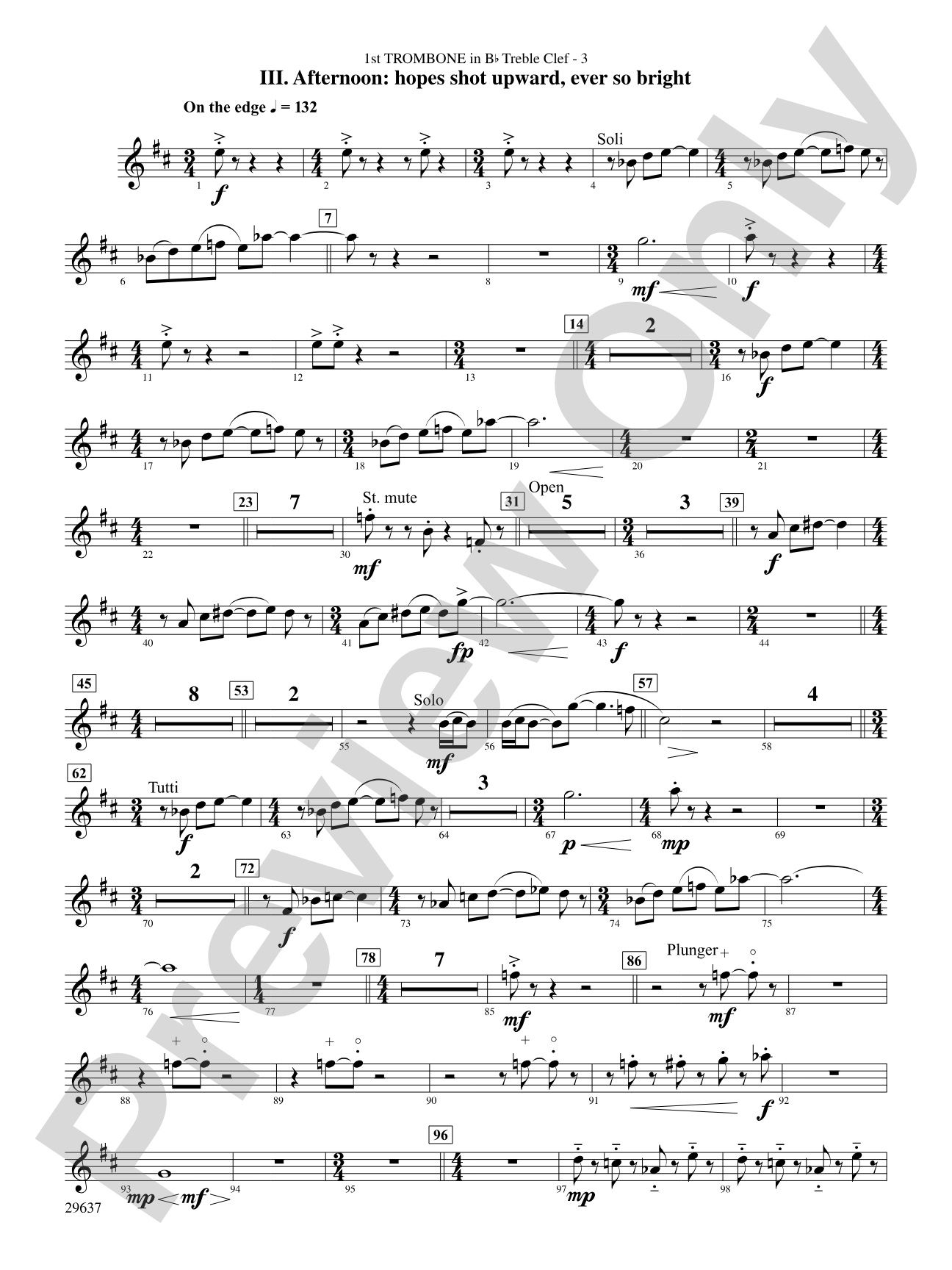 Day Dreams: (wp) 1st B-flat Trombone T.C.