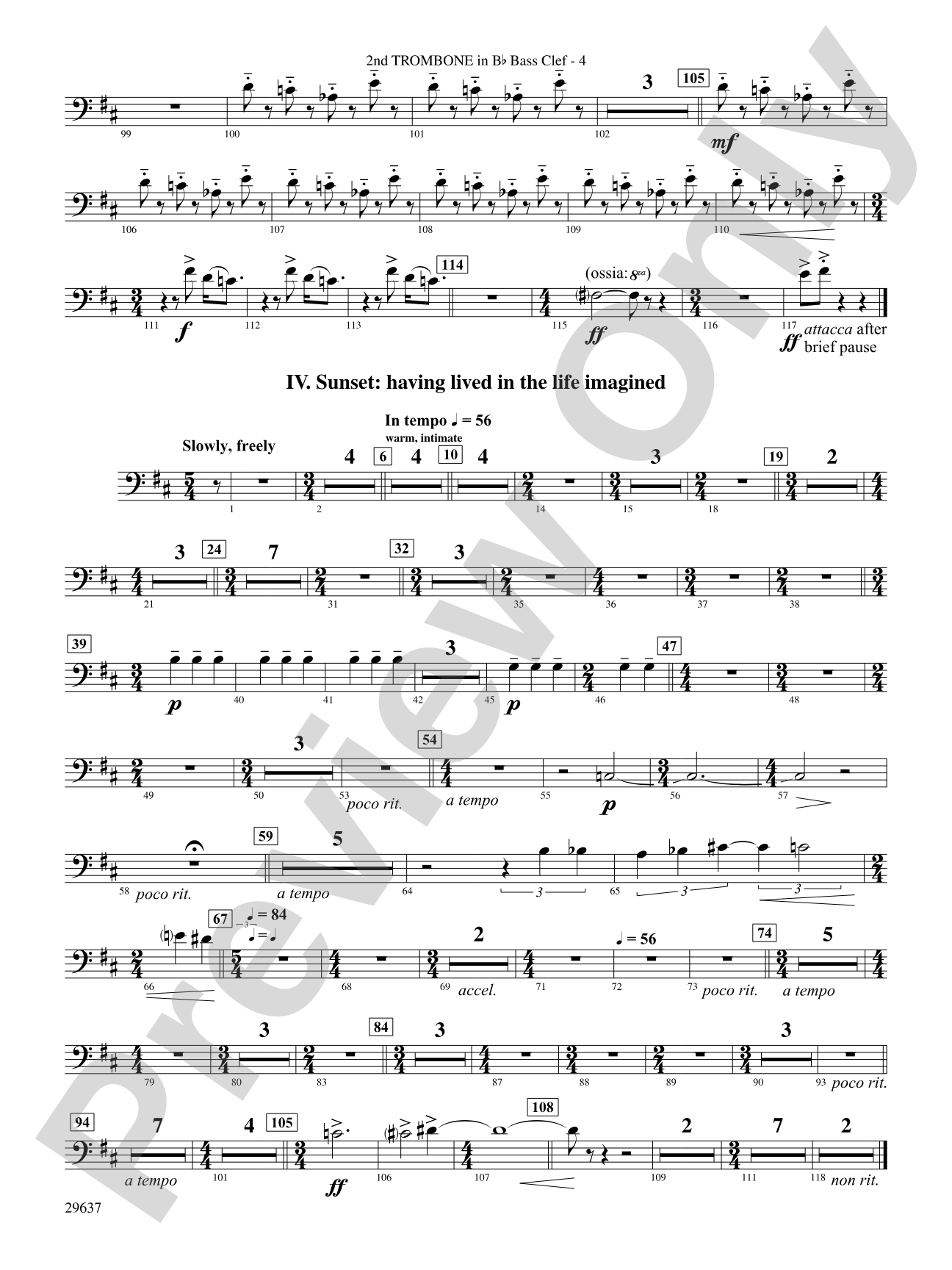 Day Dreams: (wp) 2nd B-flat Trombone B.C.