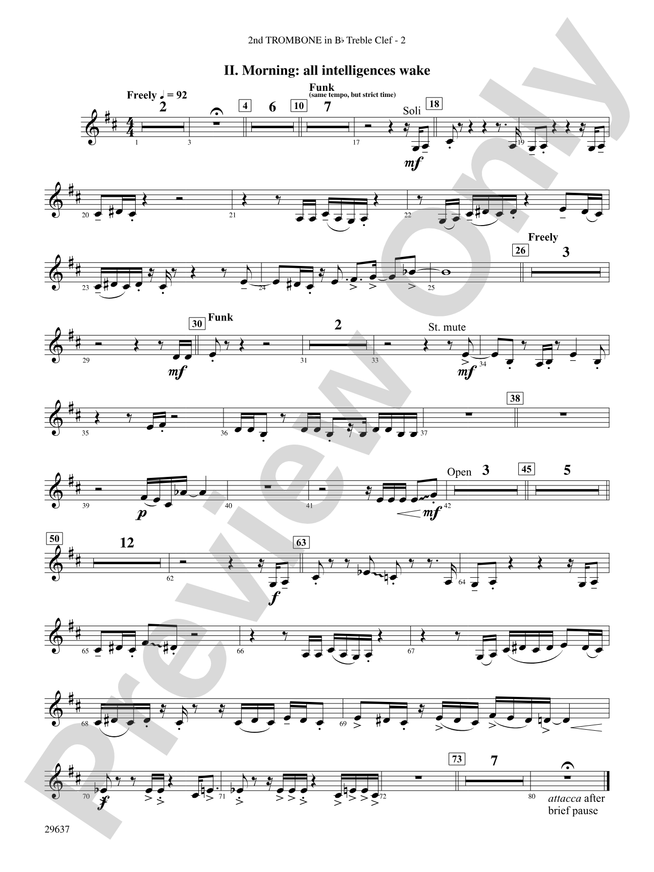 Day Dreams: (wp) 2nd B-flat Trombone T.C.