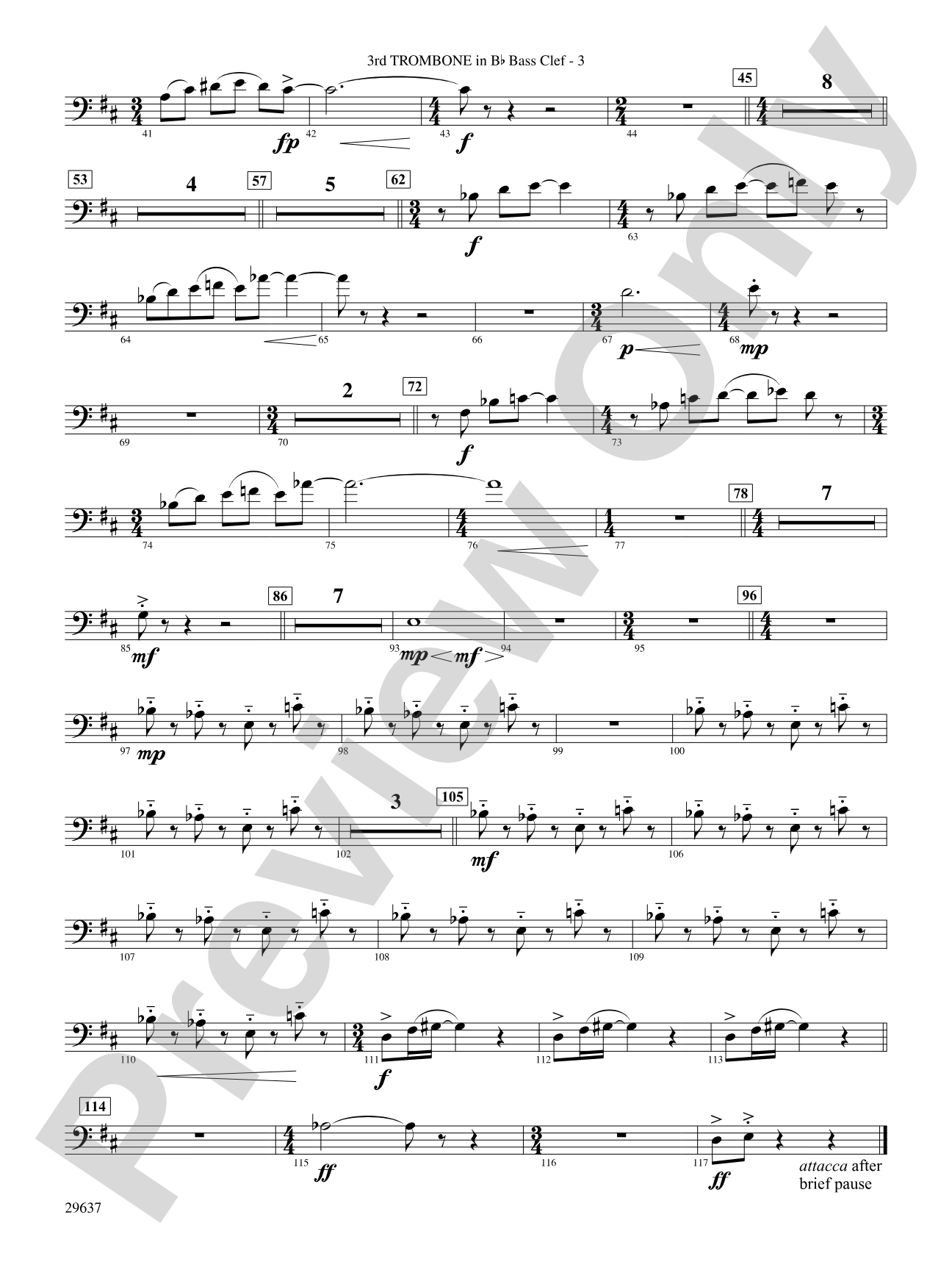 Day Dreams: (wp) 3rd B-flat Trombone B.C.