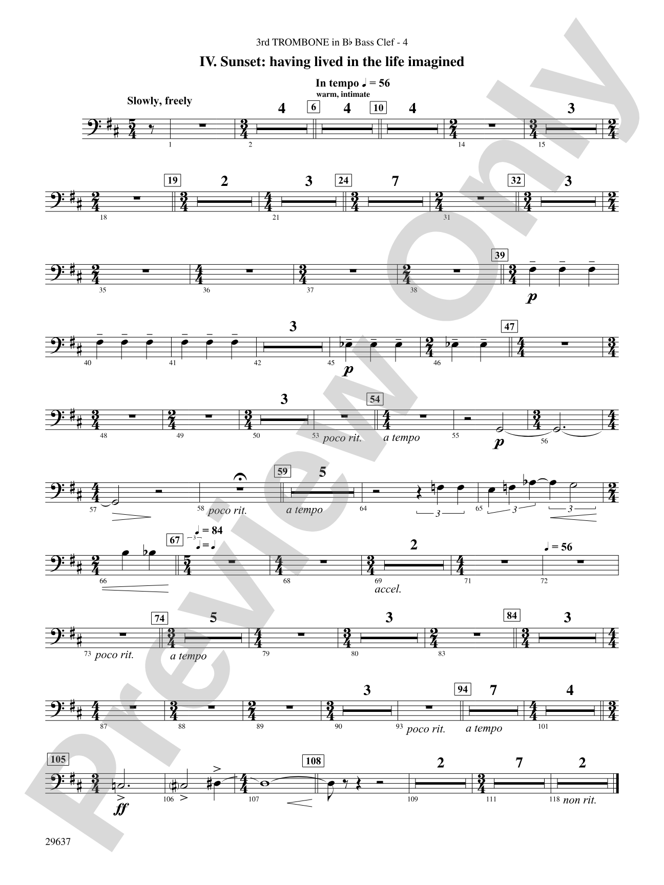 Day Dreams: (wp) 3rd B-flat Trombone B.C.