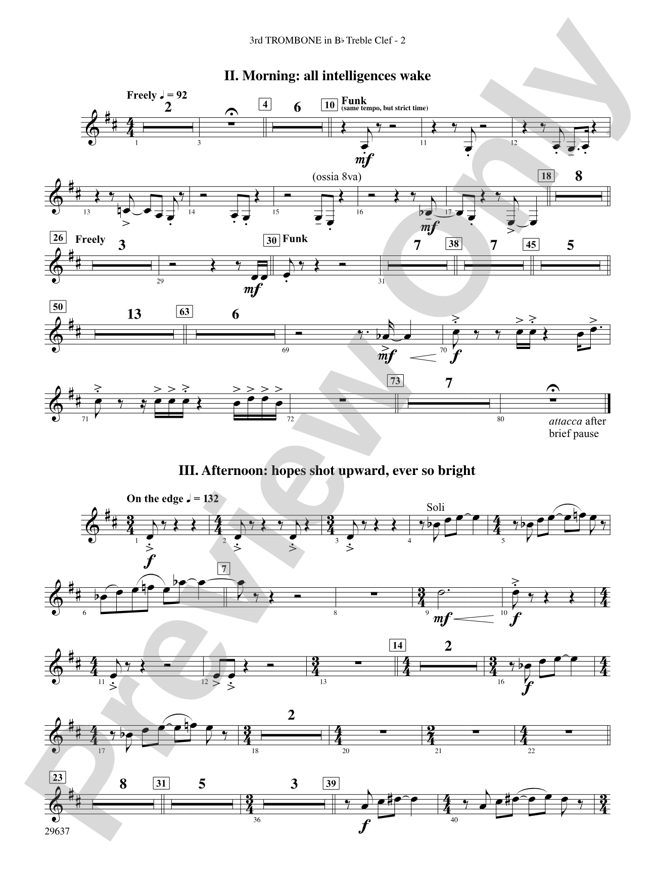 Day Dreams: (wp) 3rd B-flat Trombone T.C.