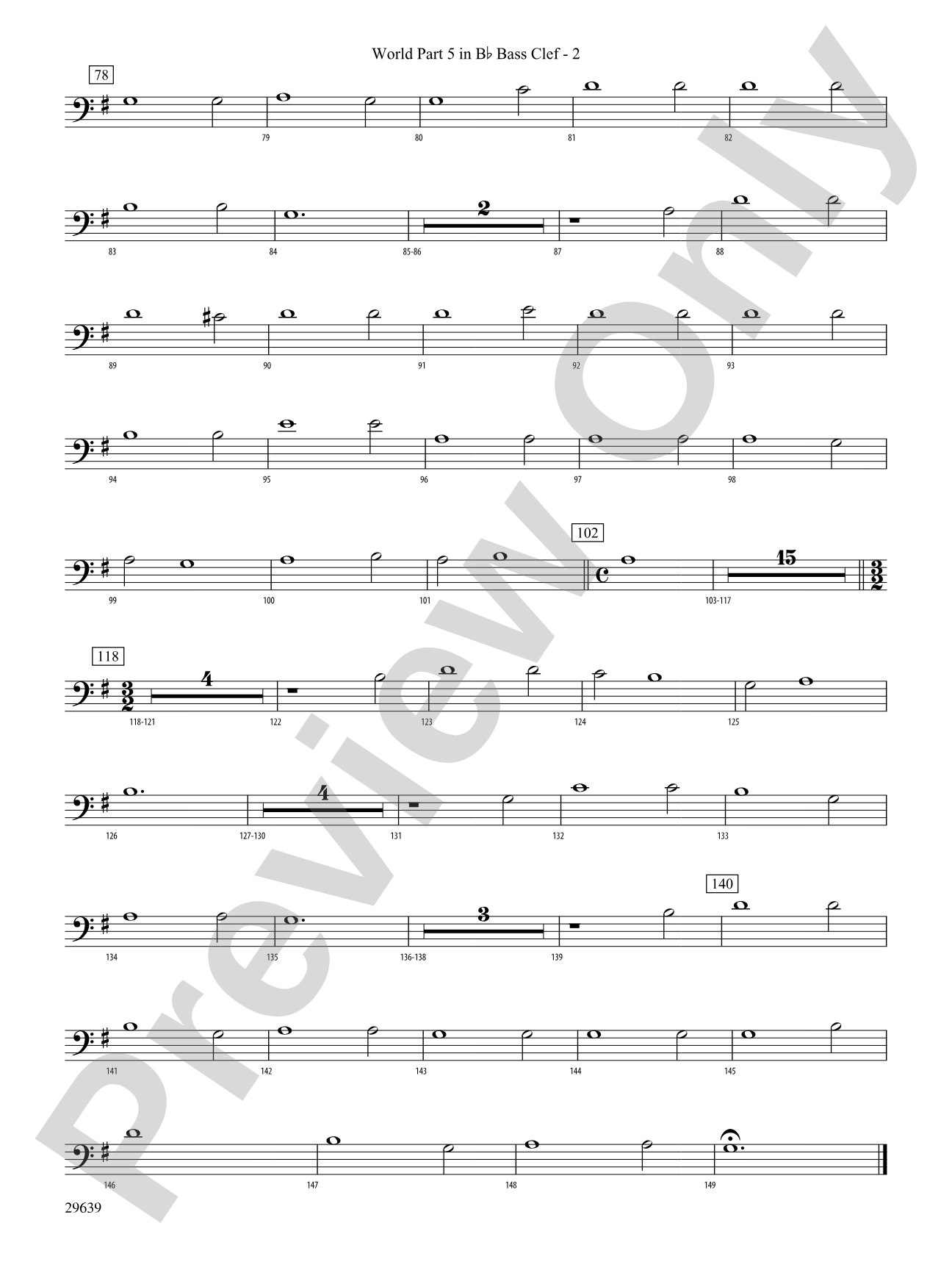 Aria Della Battaglia: (wp) 5 in Bb Bass Clef
