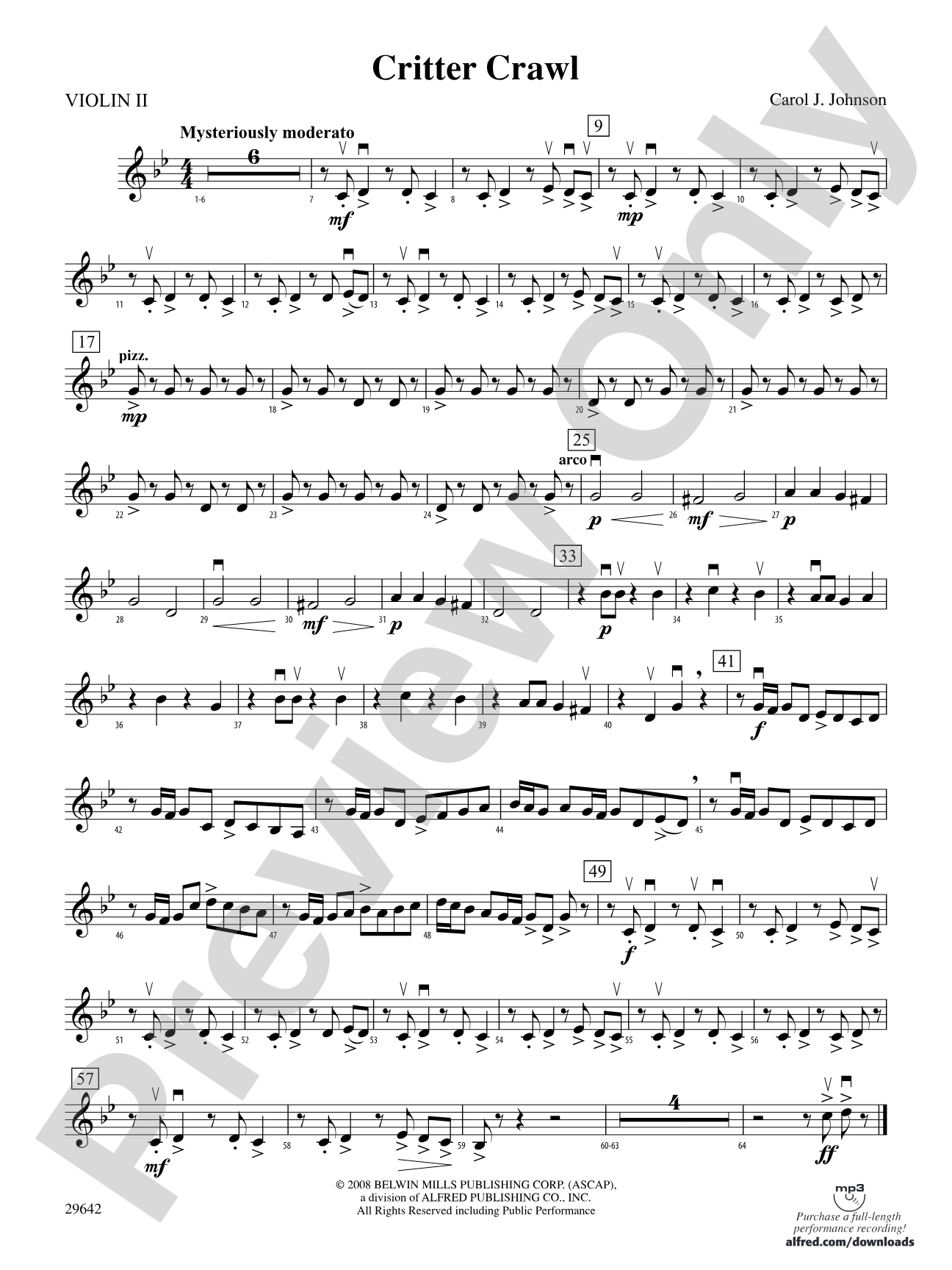 Critter Crawl: 2nd Violin