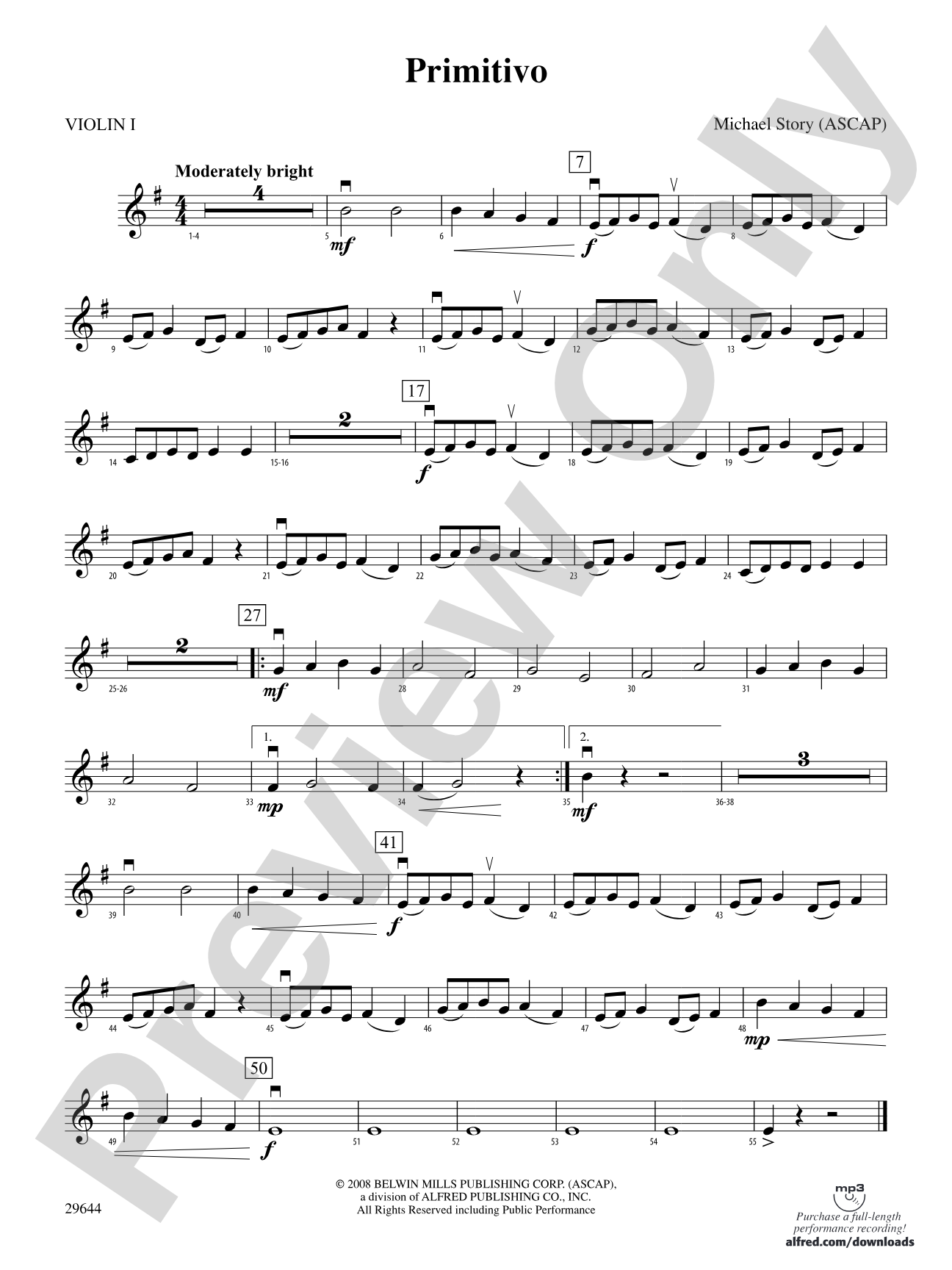 Primitivo: 1st Violin