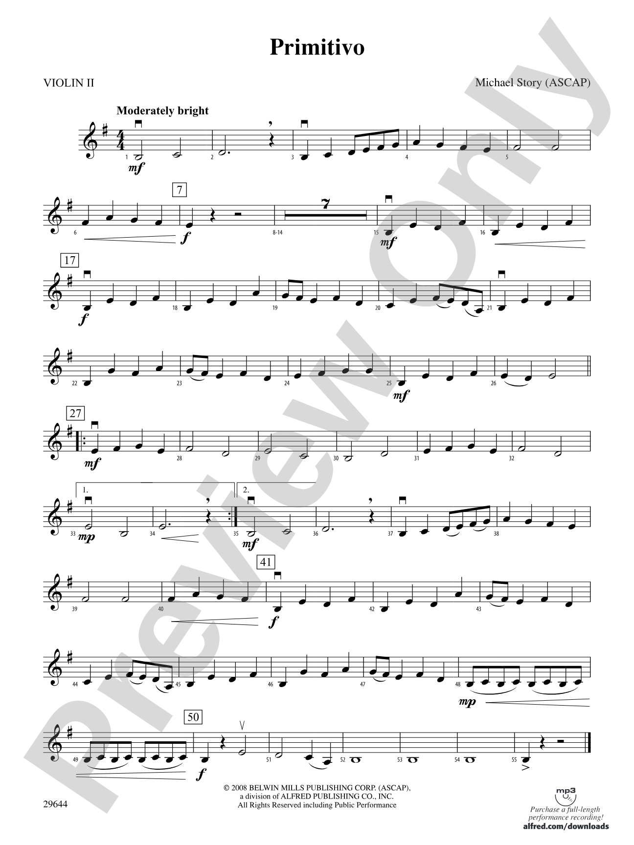 Primitivo: 2nd Violin