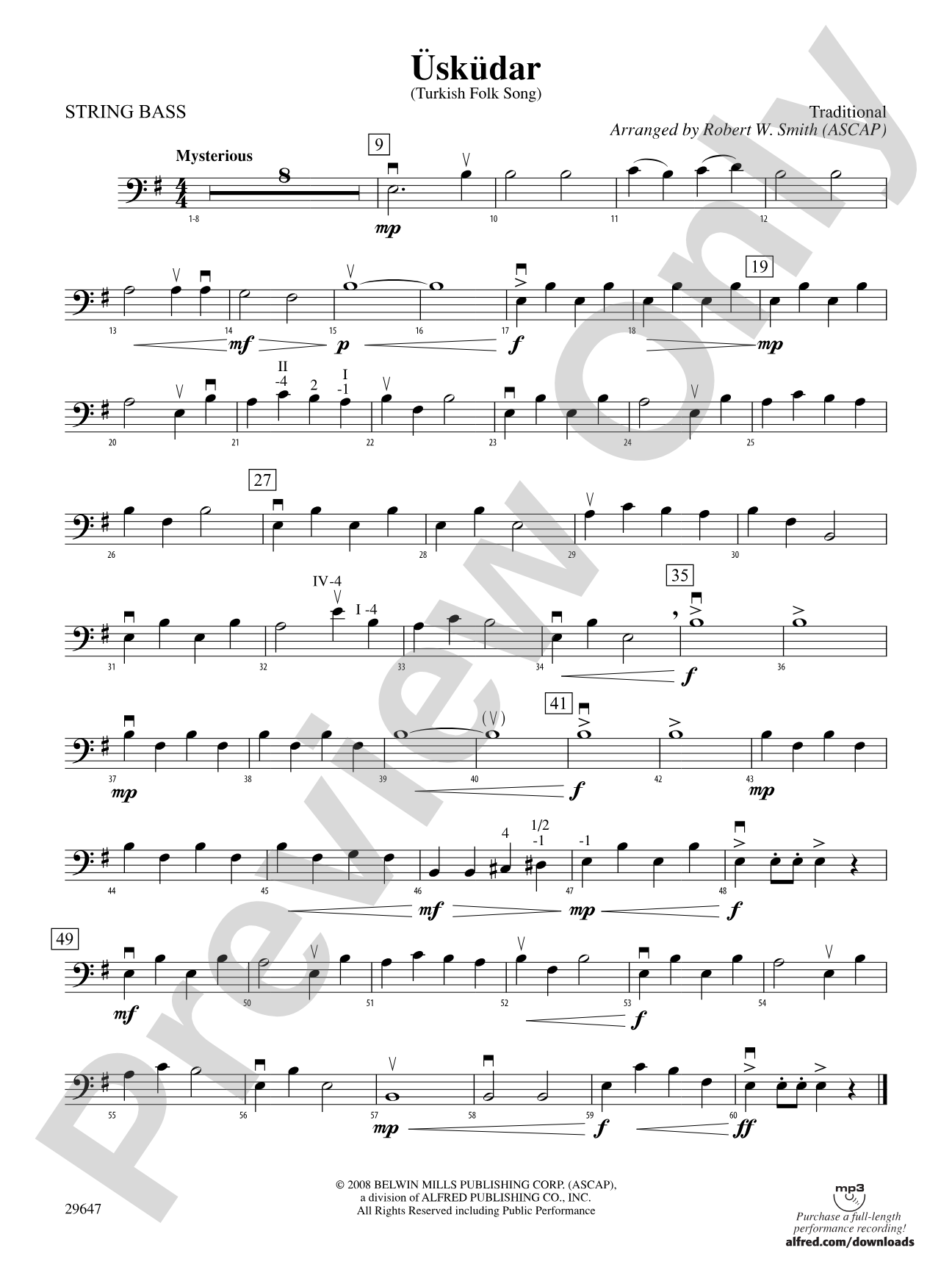 Uskudar: String Bass