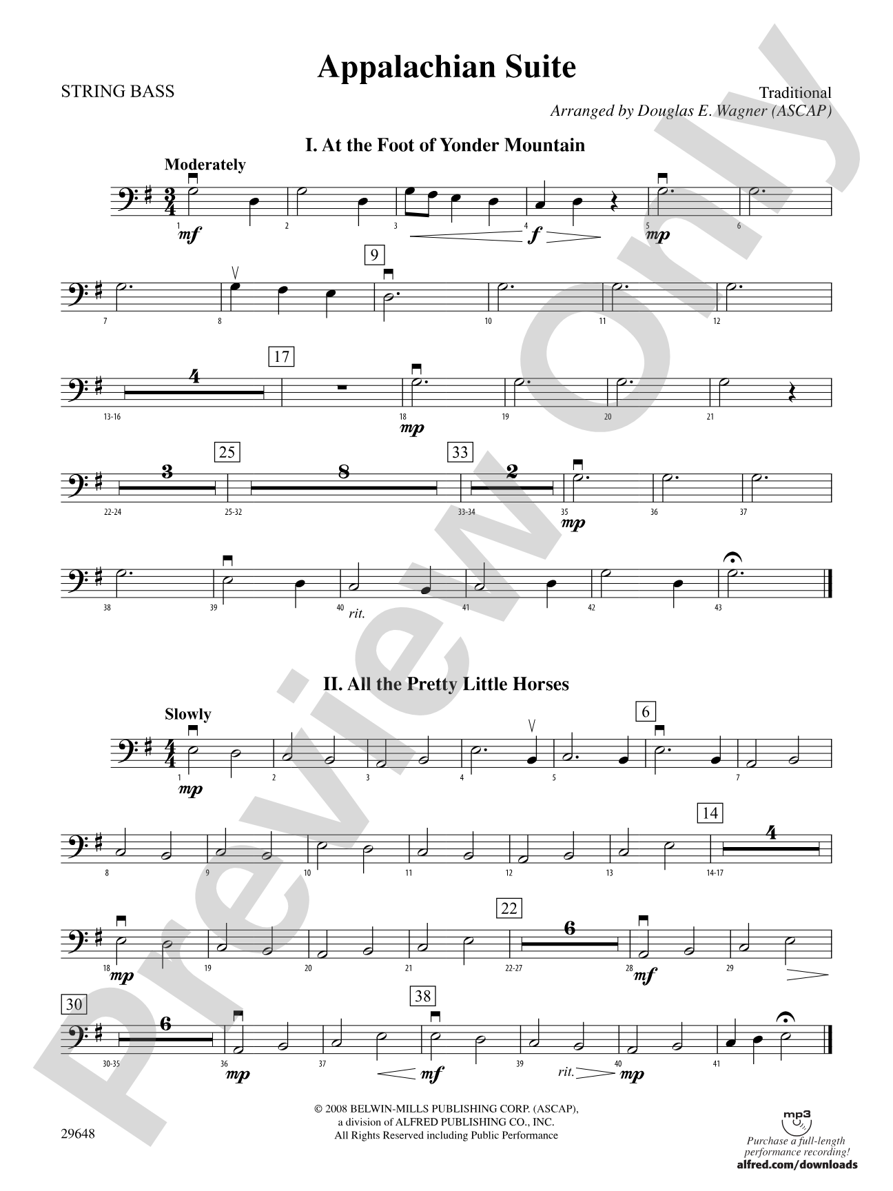Appalachian Suite: String Bass
