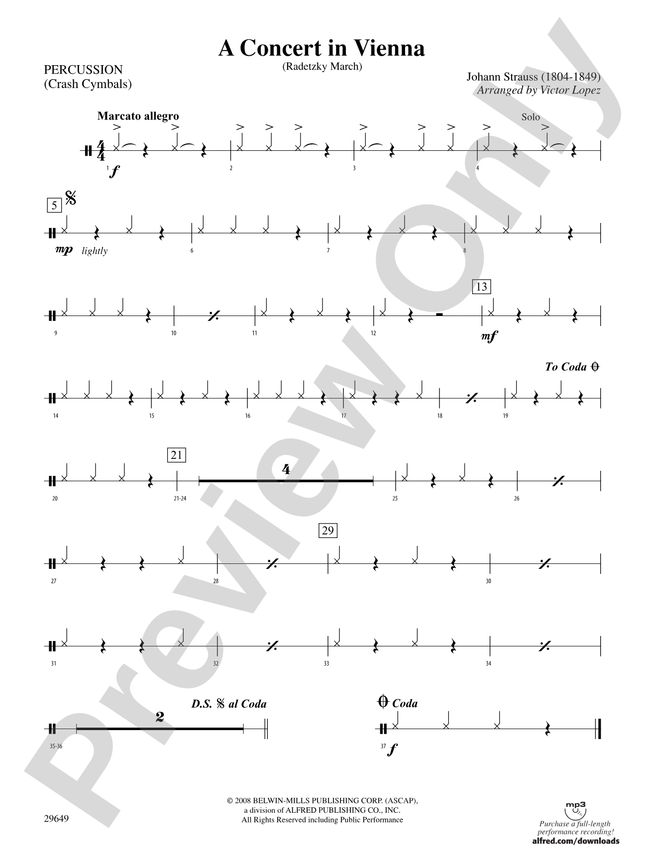 A Concert in Vienna: 1st Percussion