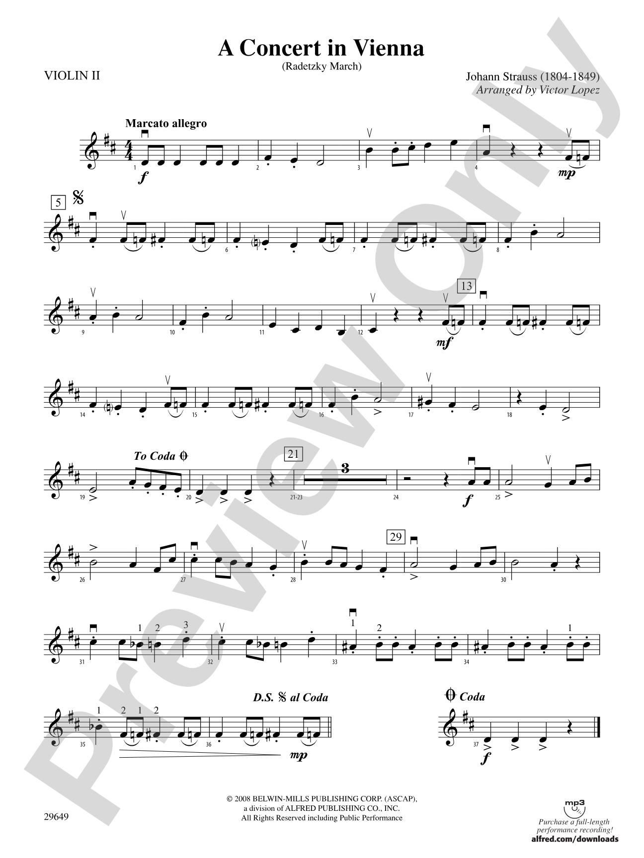 A Concert in Vienna: 2nd Violin