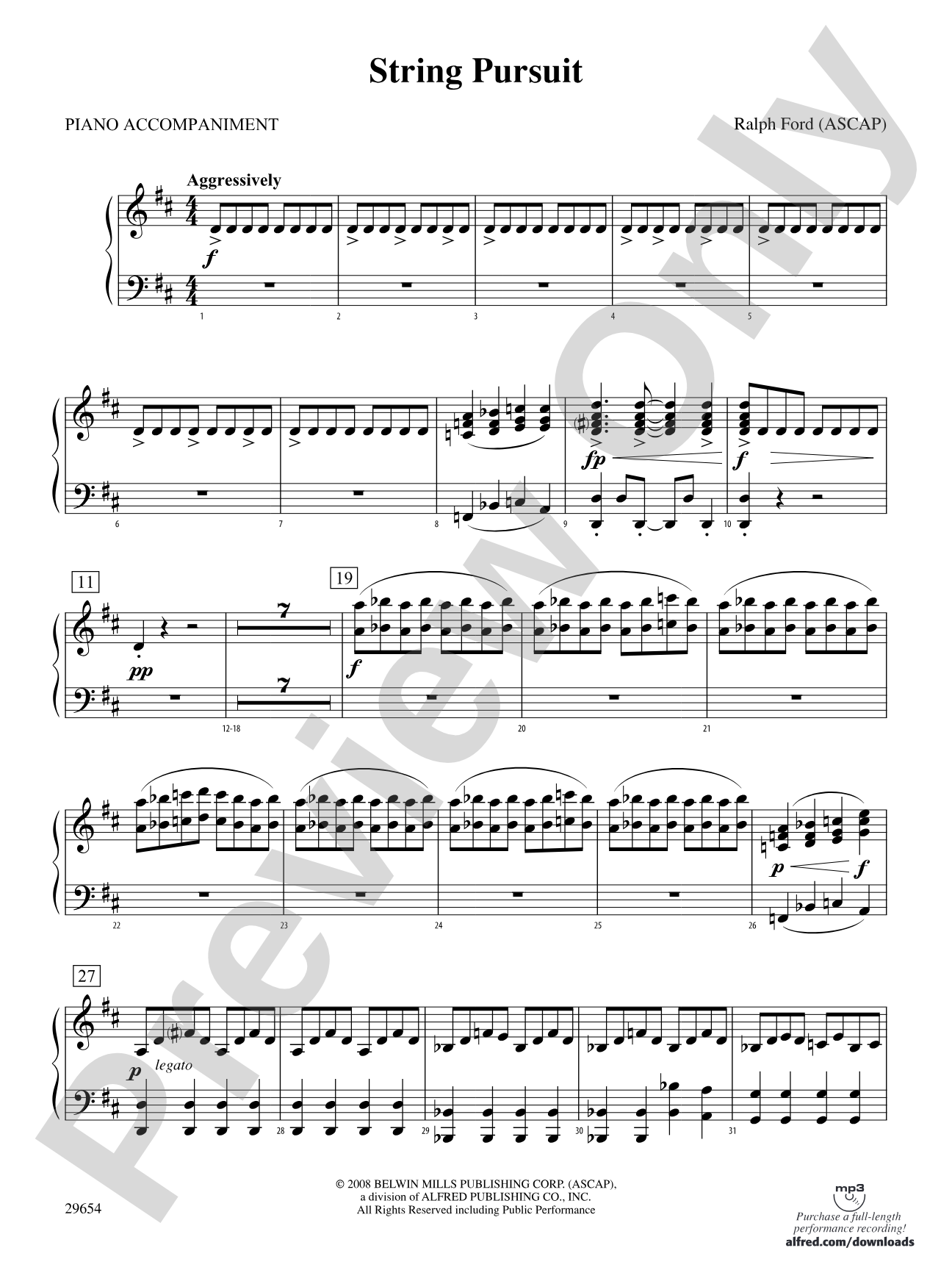 String Pursuit: Piano Accompaniment