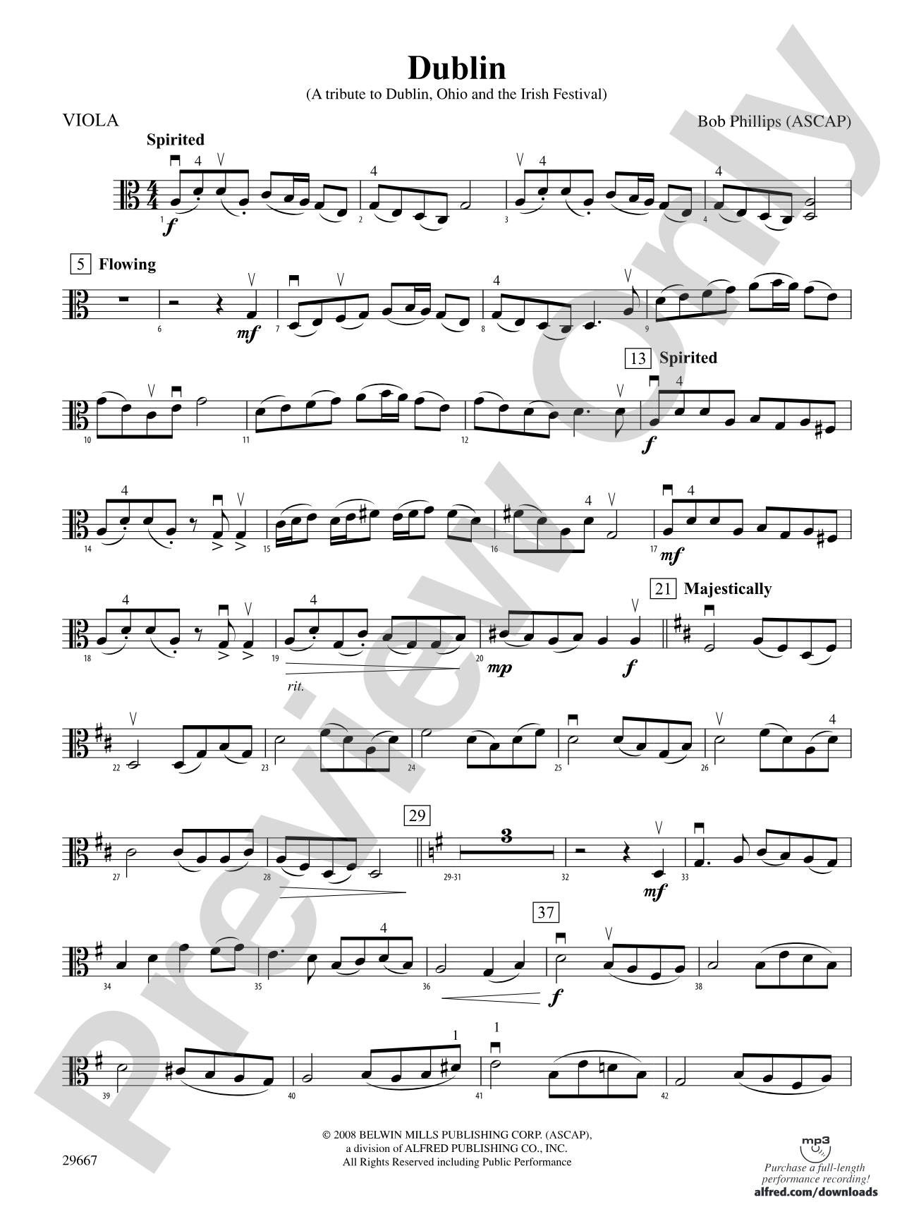 Dublin (A tribute to Dublin, Ohio and the Irish Festival): Viola
