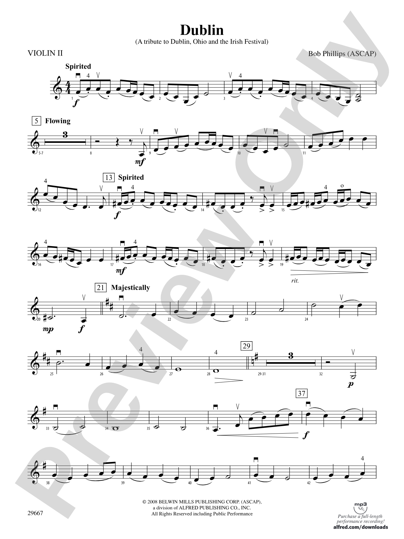 Dublin (A tribute to Dublin, Ohio and the Irish Festival): 2nd Violin