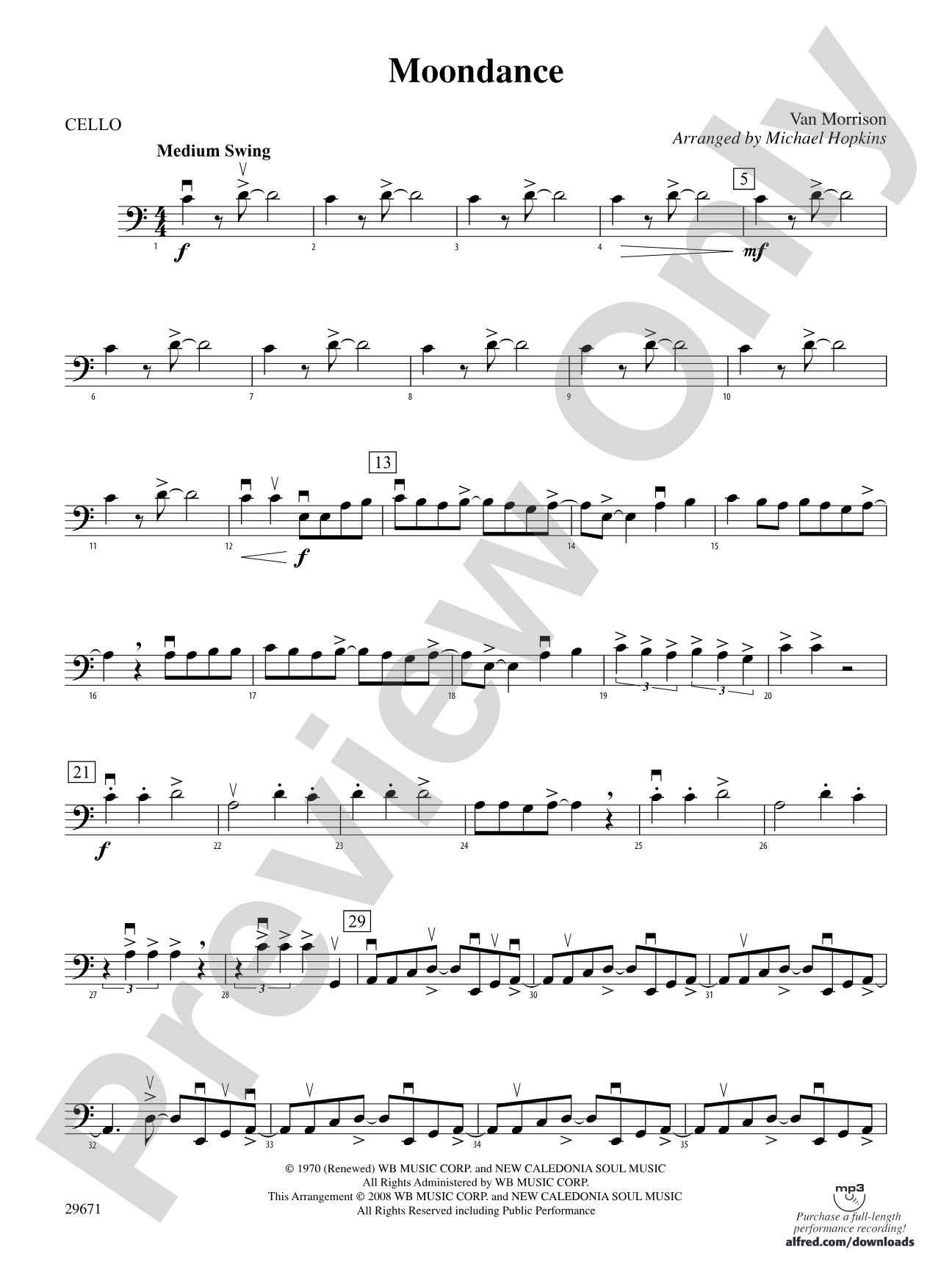 Moondance: Cello
