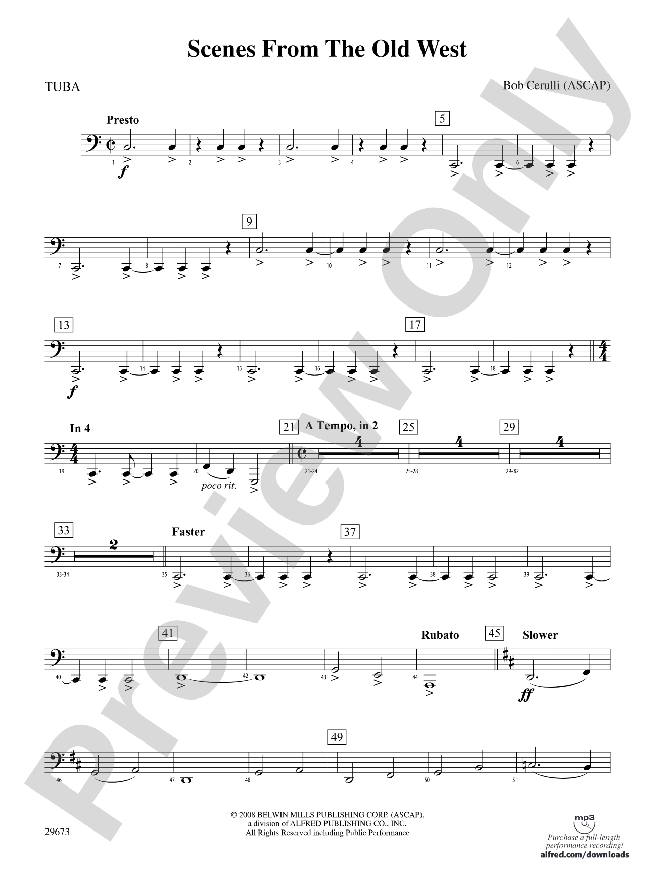 Scenes from the Old West: Tuba