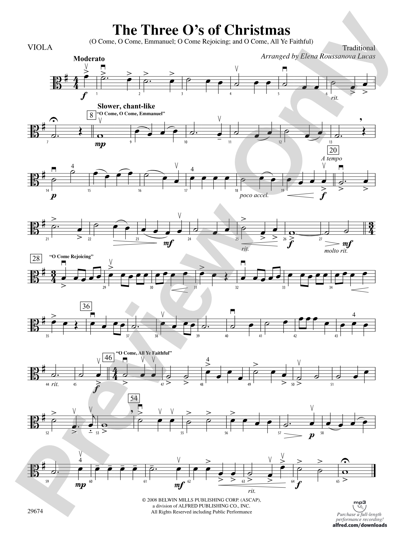The Three O's of Christmas: Viola