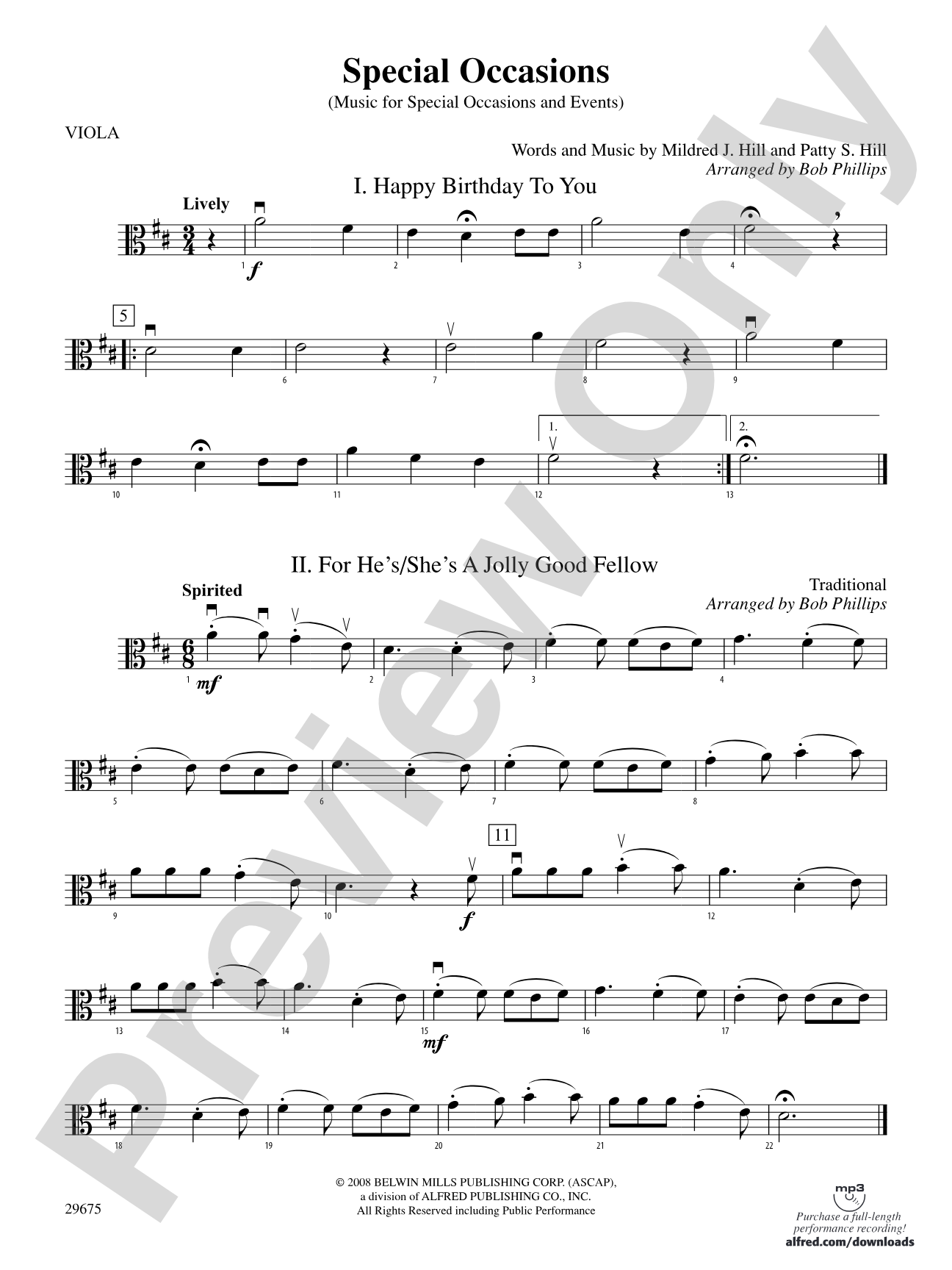 Special Occasions (Music for Special Occasions and Events): Viola