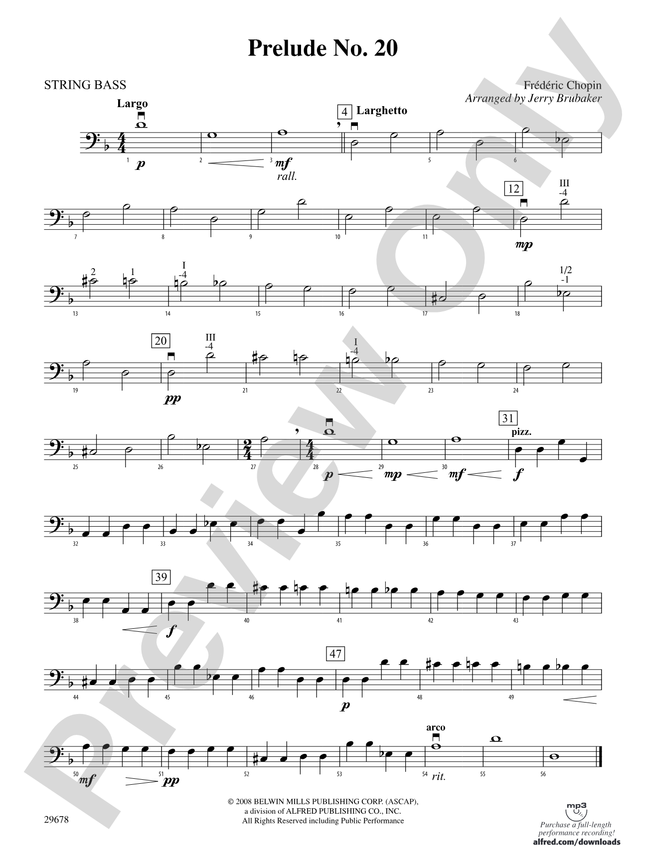 Prelude No. 20: String Bass