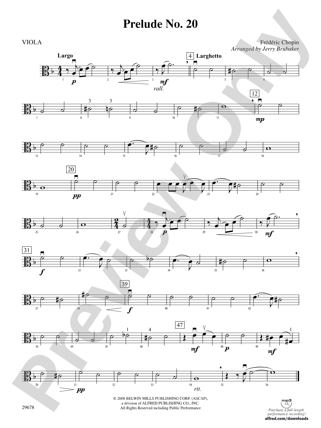 Prelude No. 20: Viola