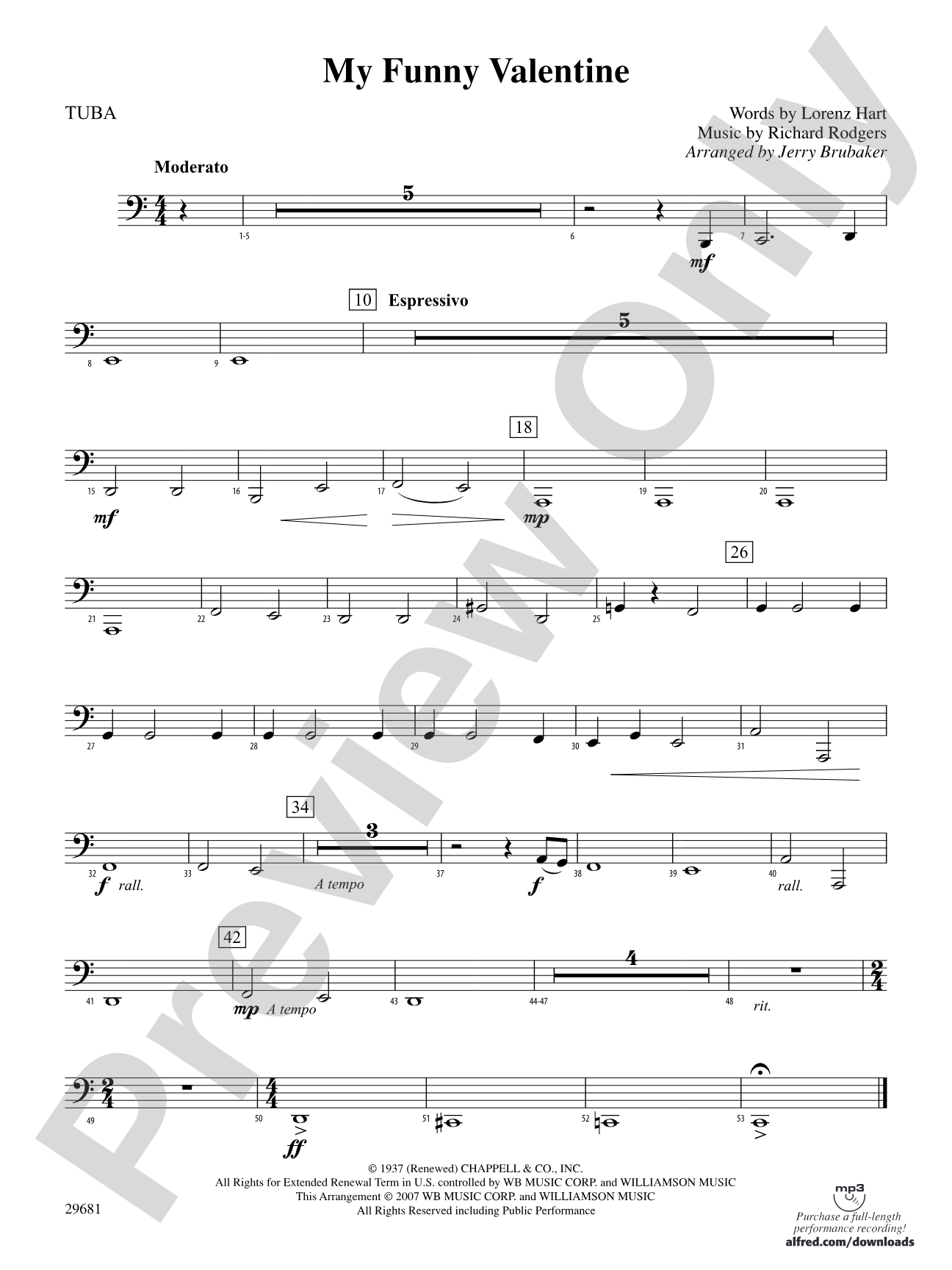 My Funny Valentine: Tuba