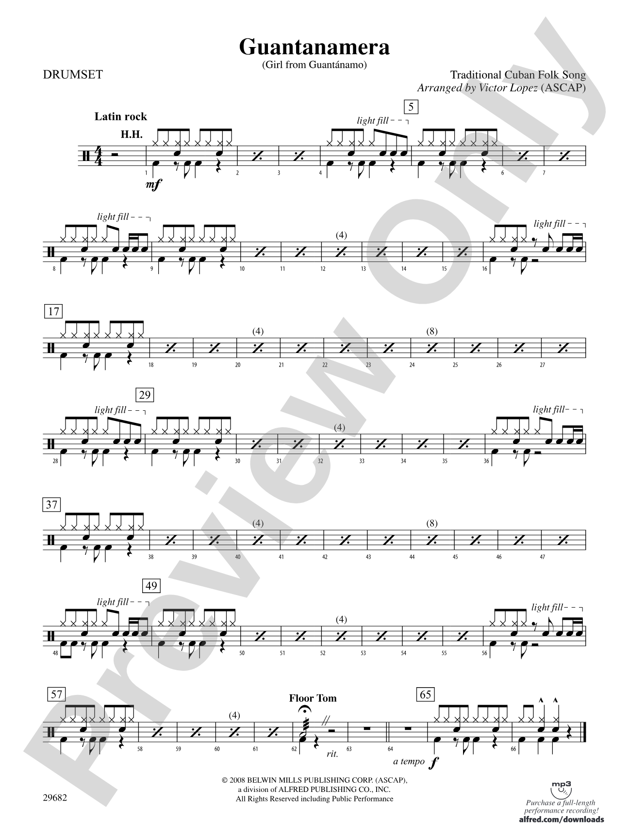 Guantanamera: Drums