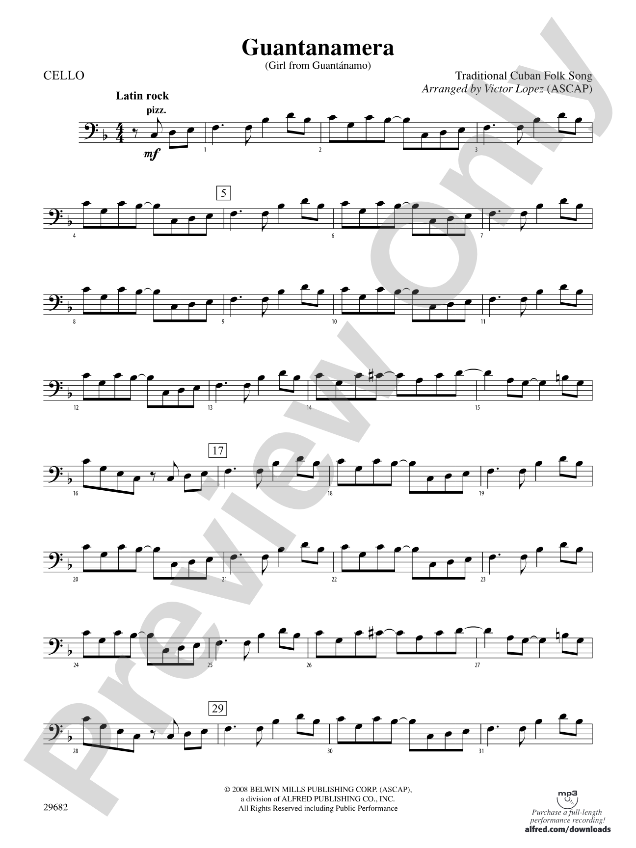 Guantanamera: Cello
