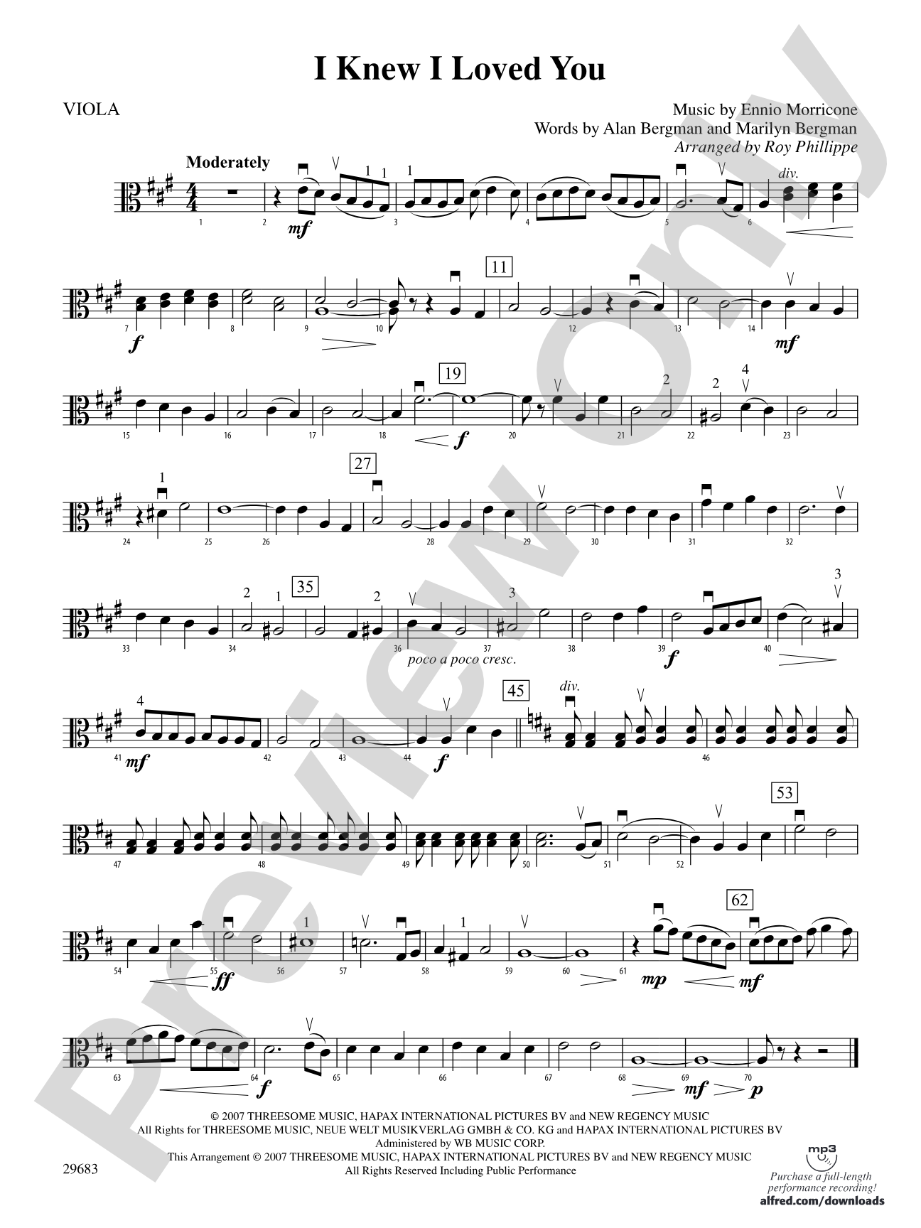 I Knew I Loved You: Viola