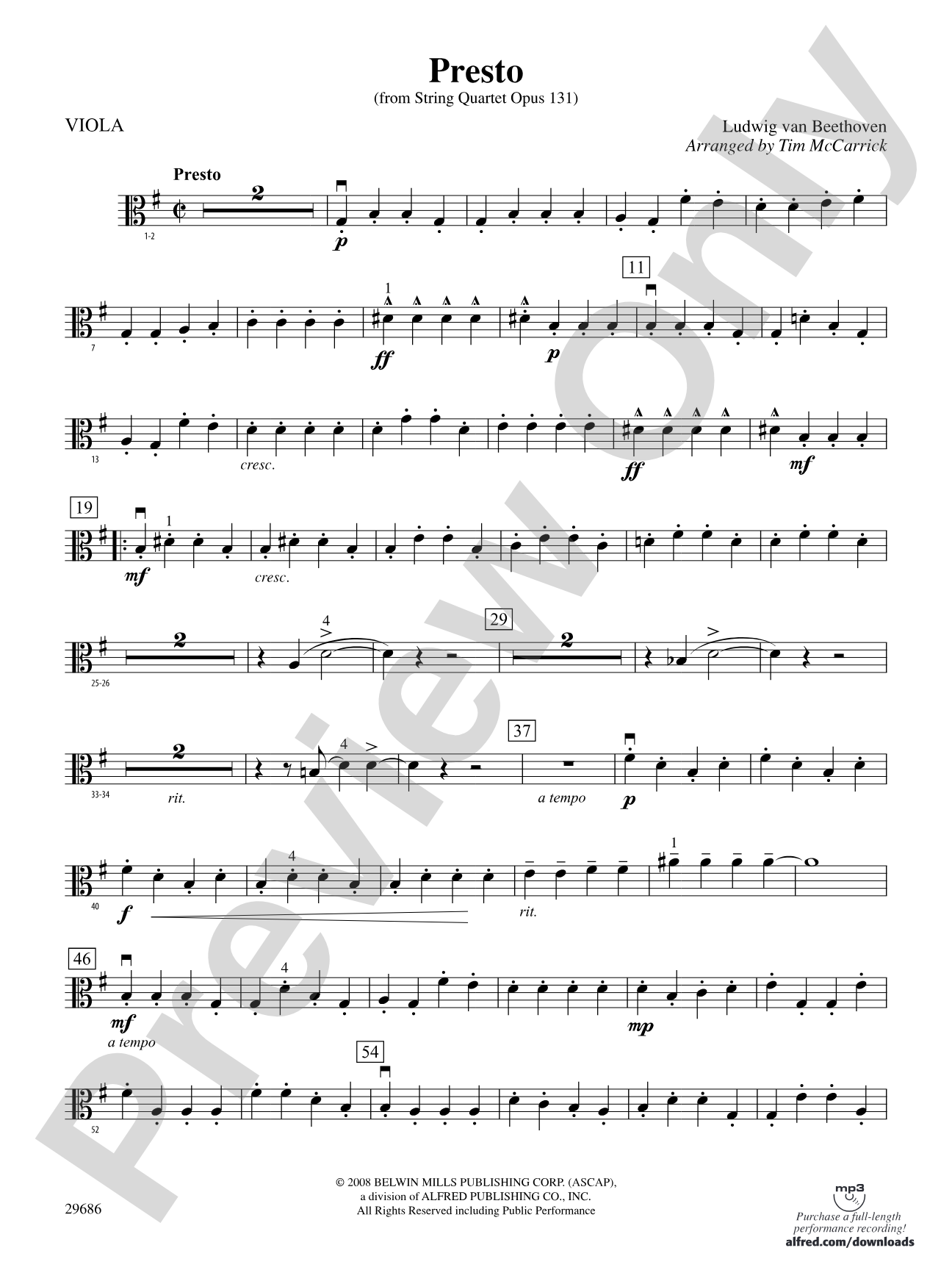 Presto: Viola