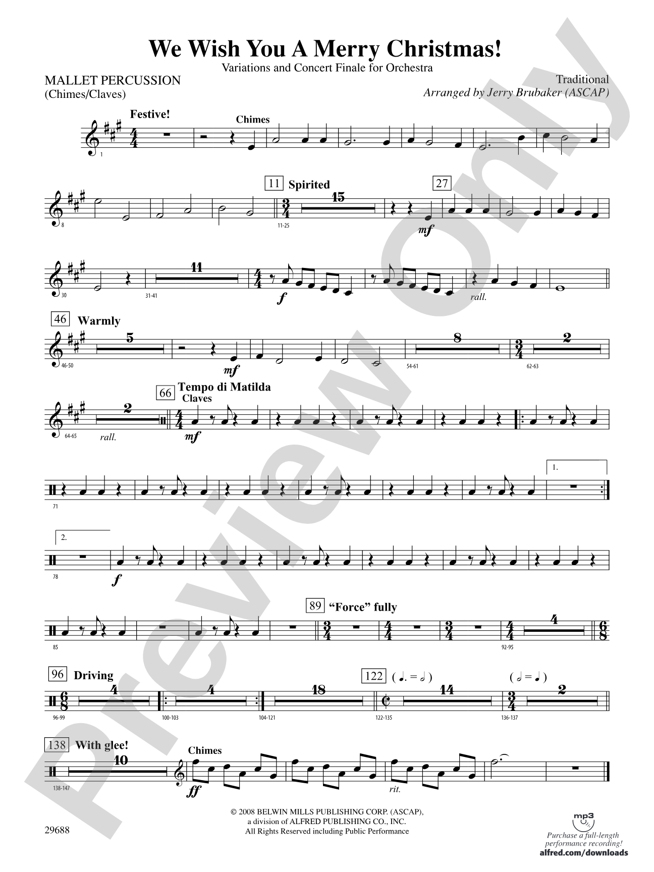 We Wish You a Merry Christmas: Mallets