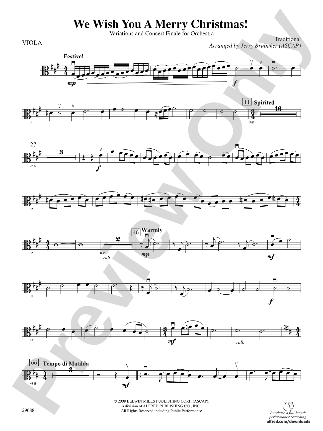 We Wish You a Merry Christmas: Viola