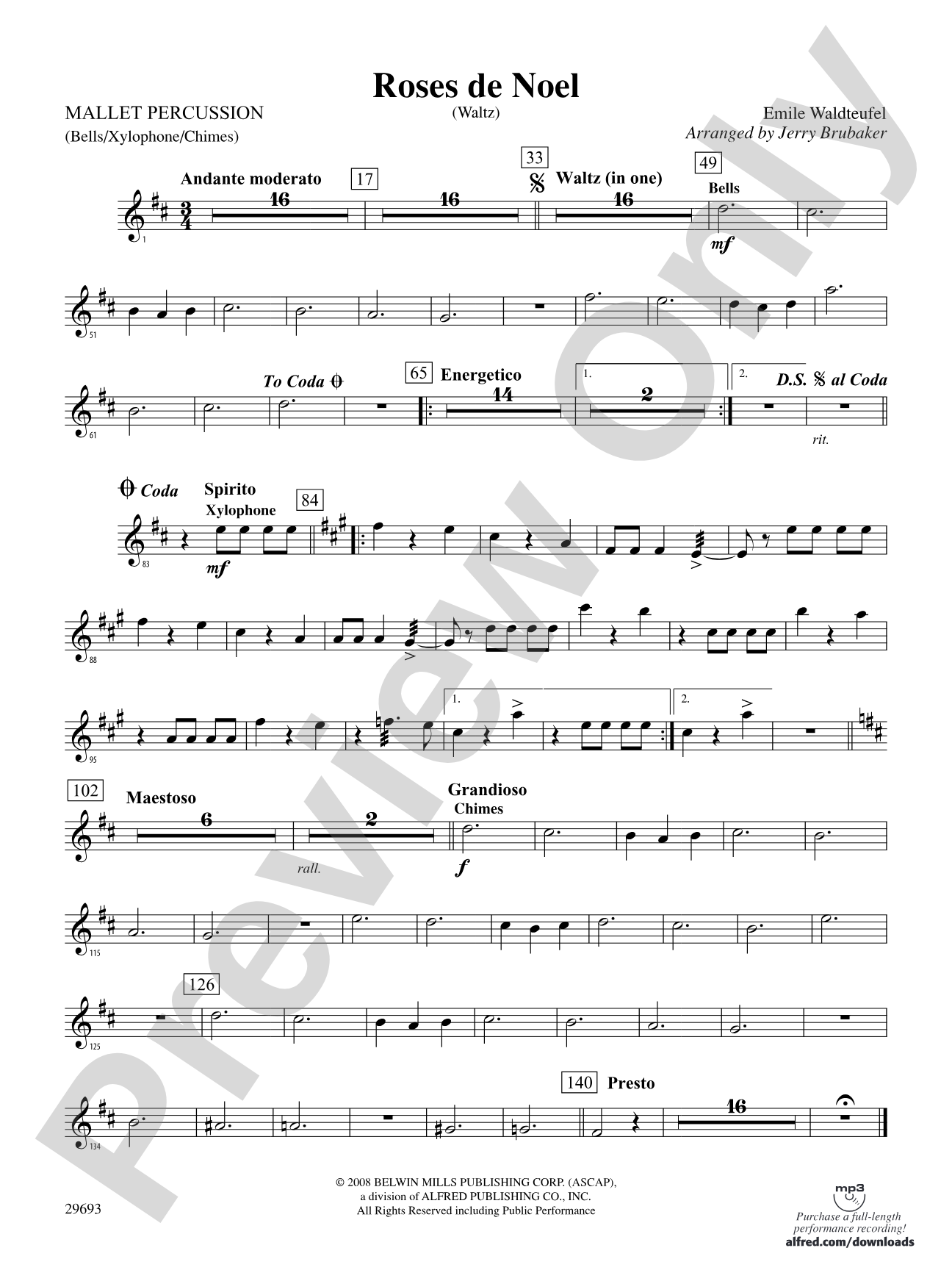 Roses de Noel (Waltz): Mallets