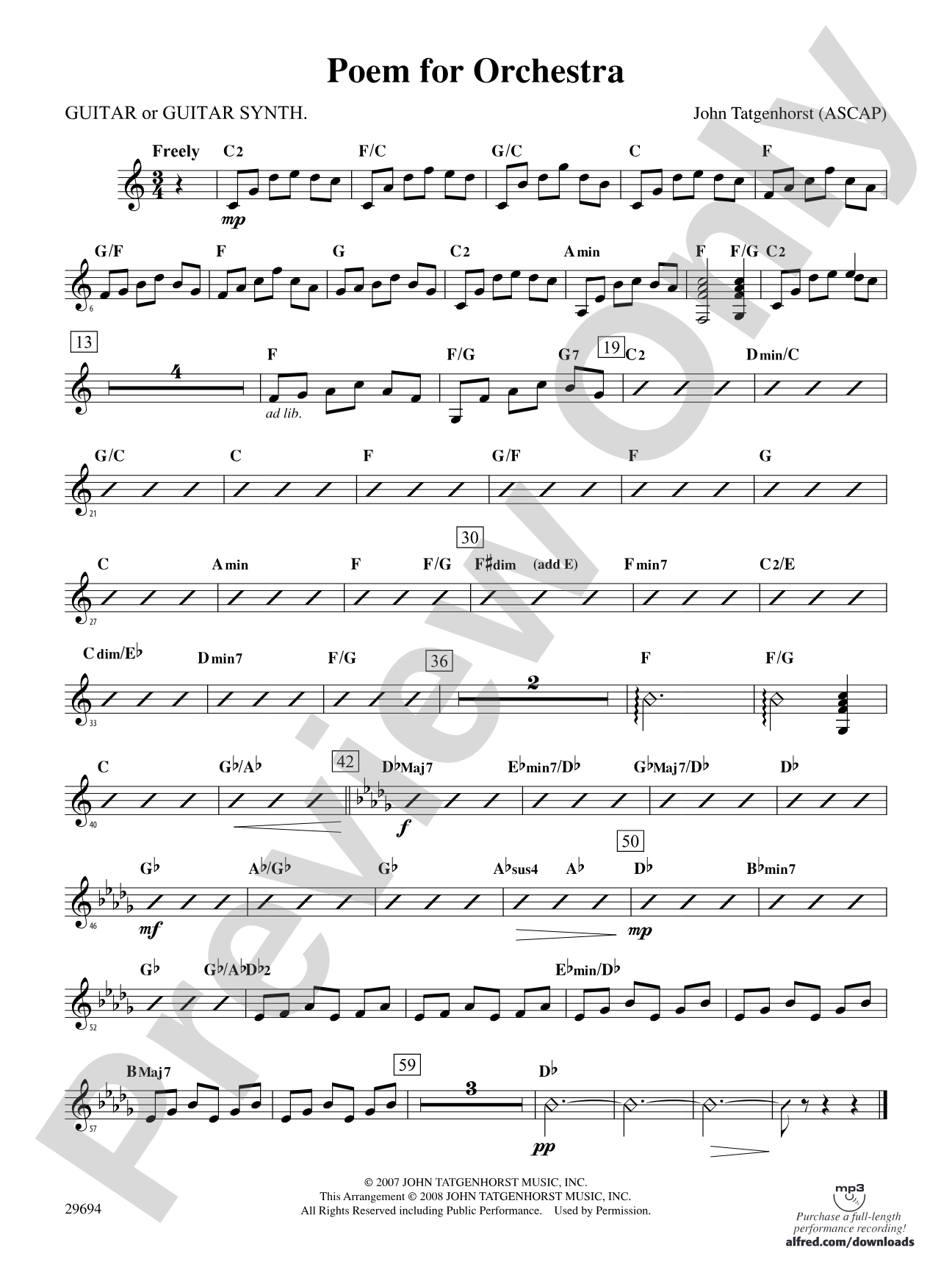 Poem for Orchestra: Guitar