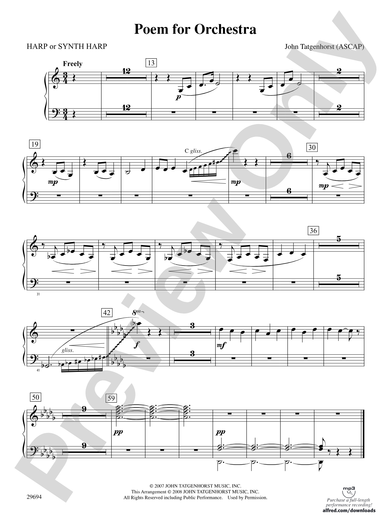 Poem for Orchestra: Harp