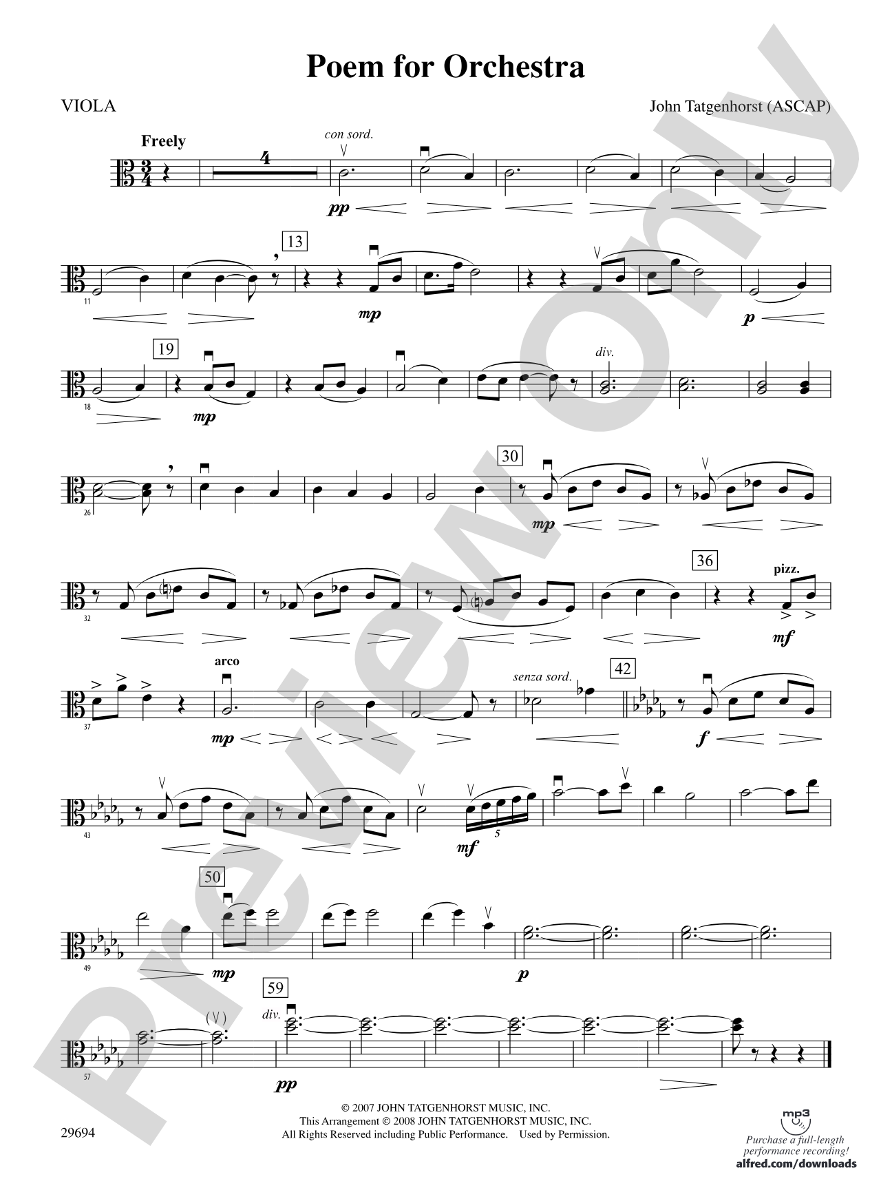 Poem for Orchestra: Viola