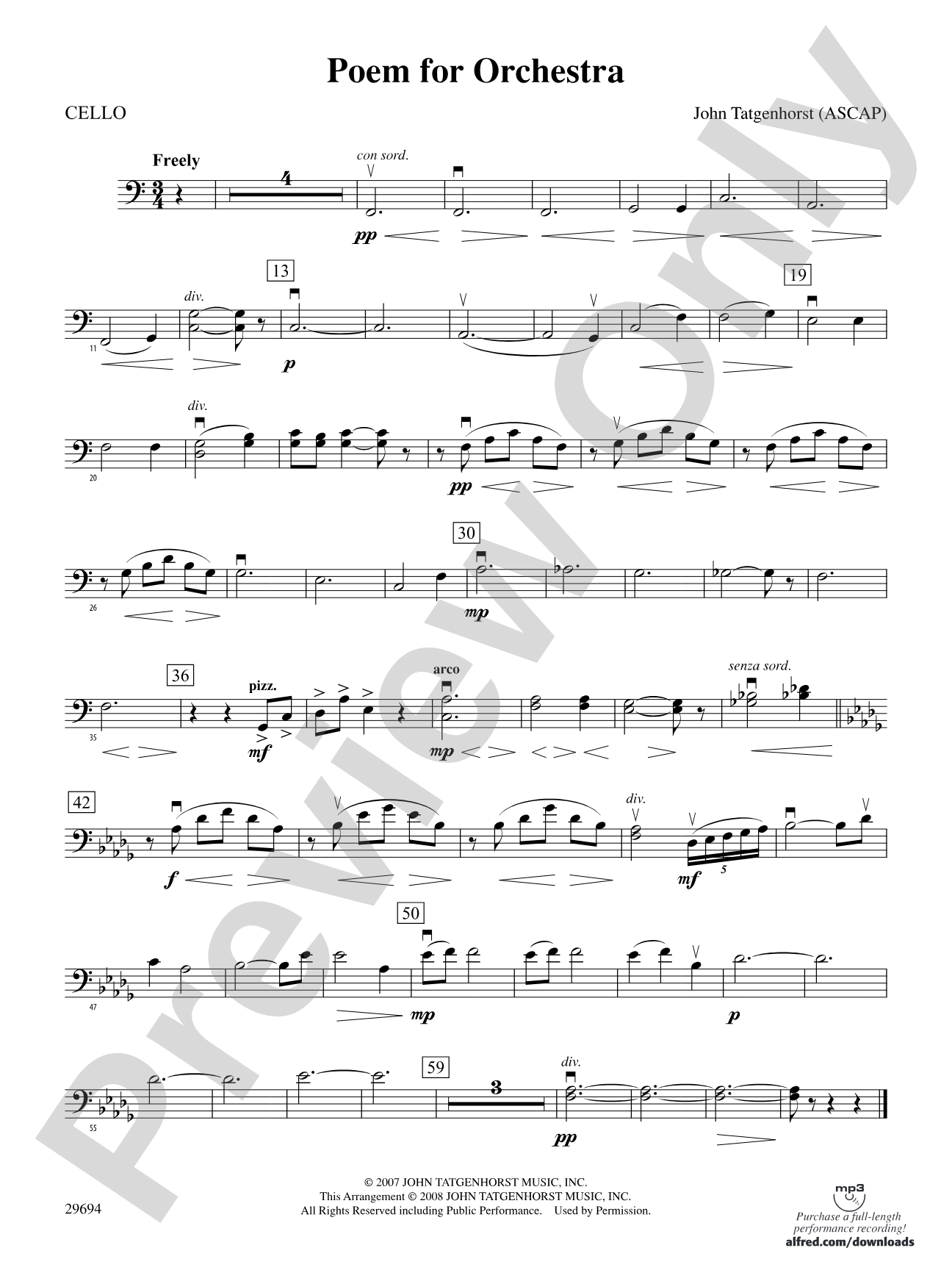 Poem for Orchestra: Cello