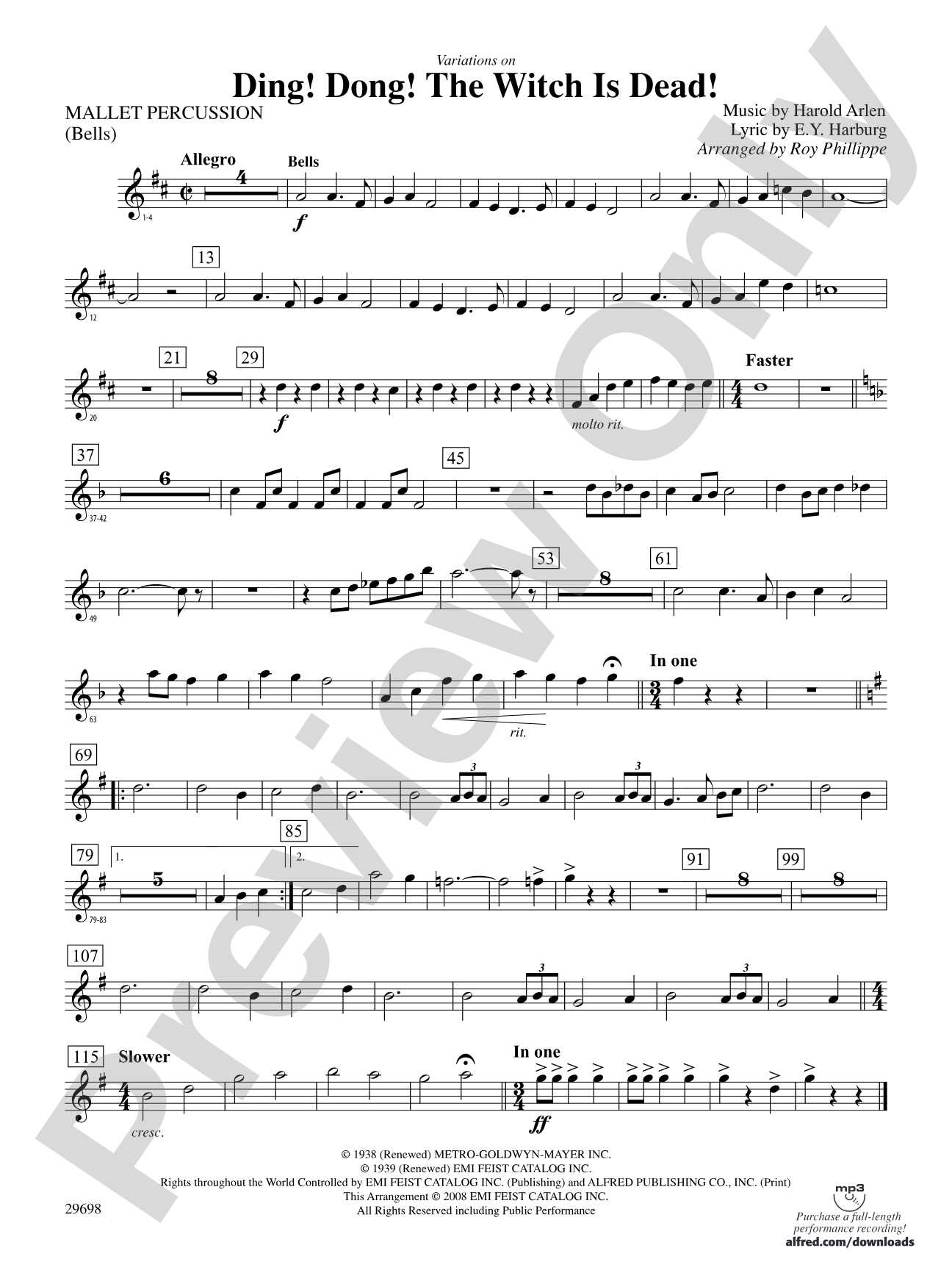 Variations on Ding! Dong! The Witch Is Dead!: Mallets