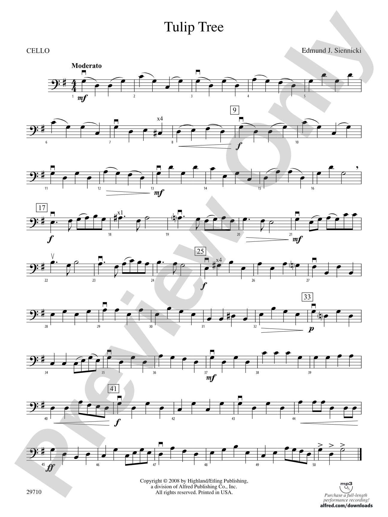 Tulip Tree: Cello