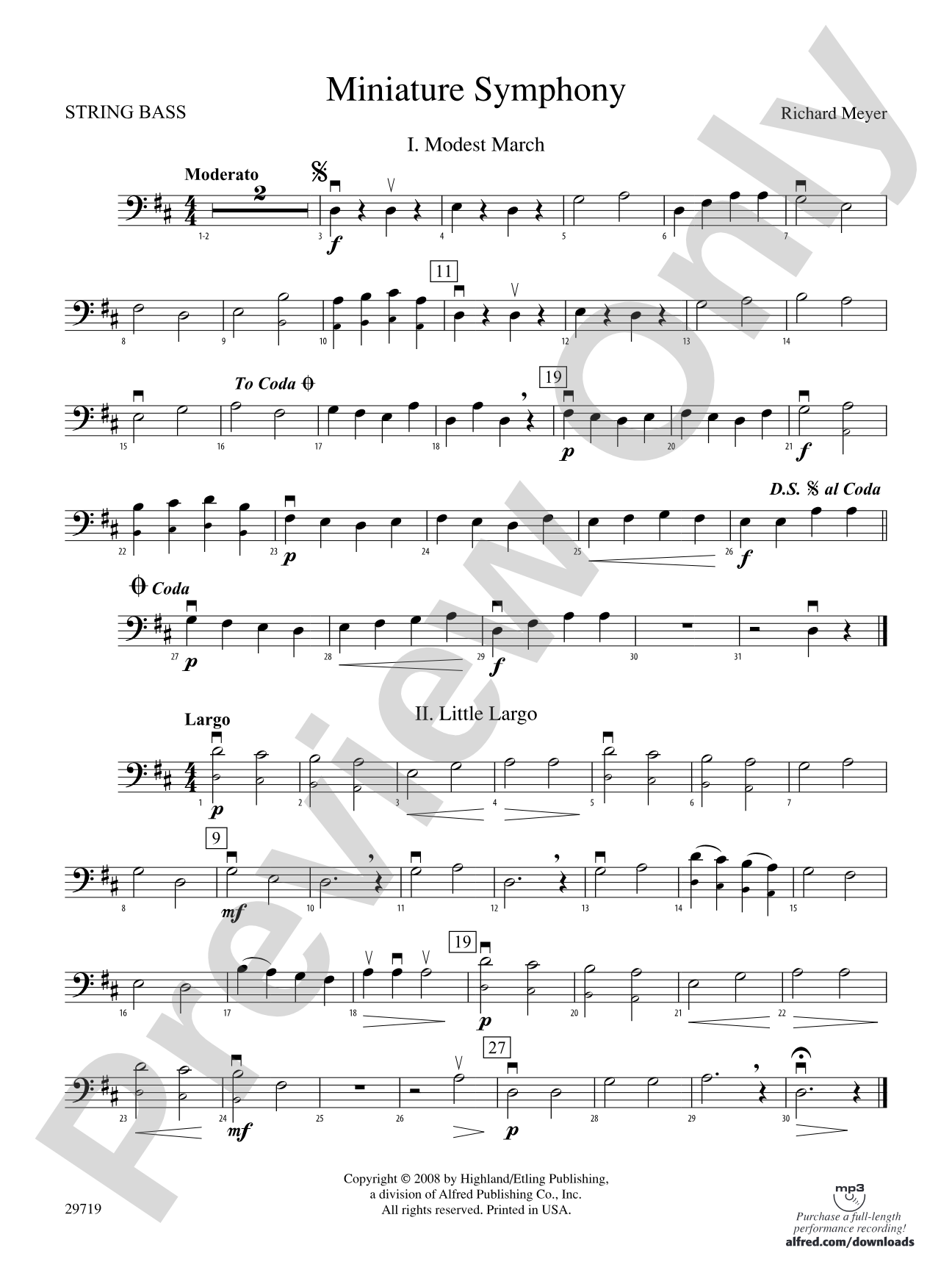 Miniature Symphony: String Bass