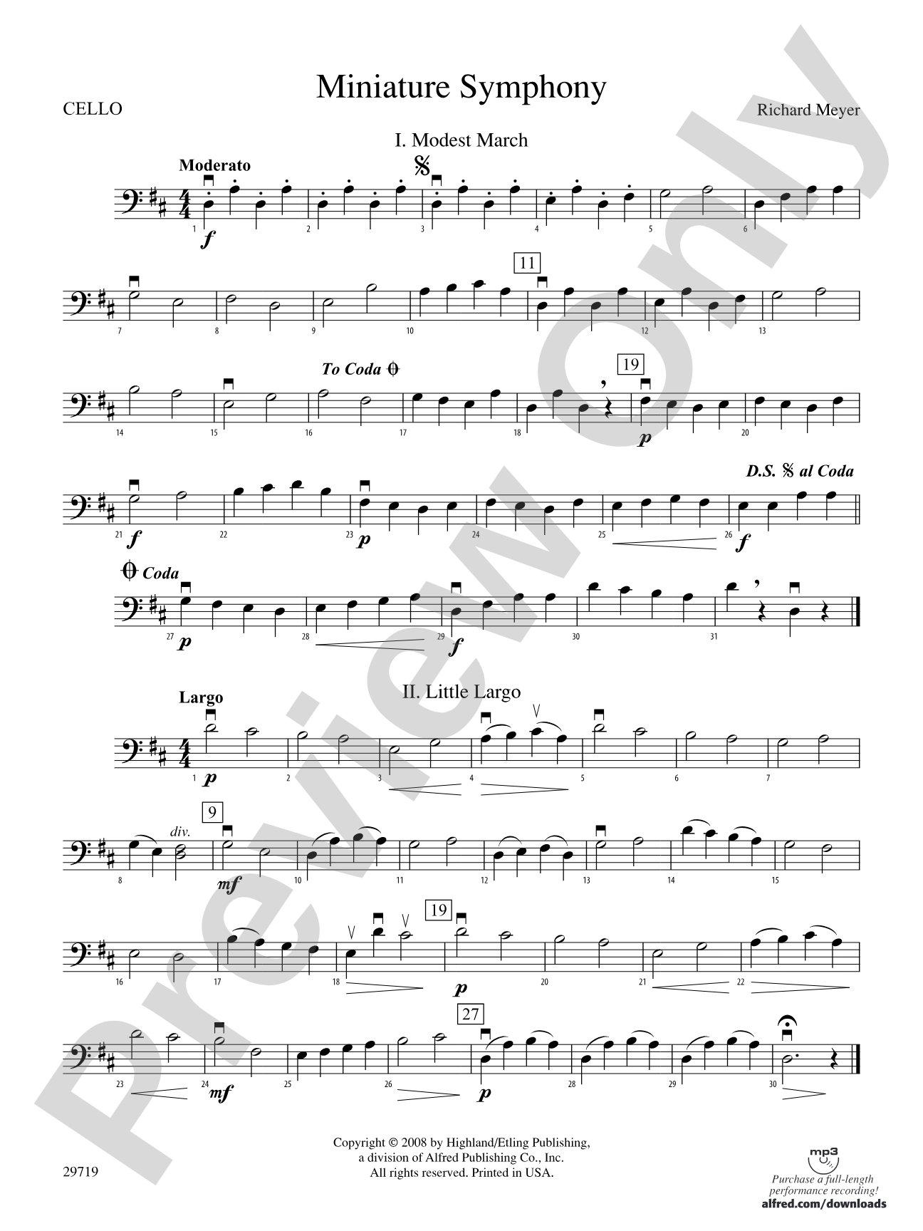 Miniature Symphony: Cello
