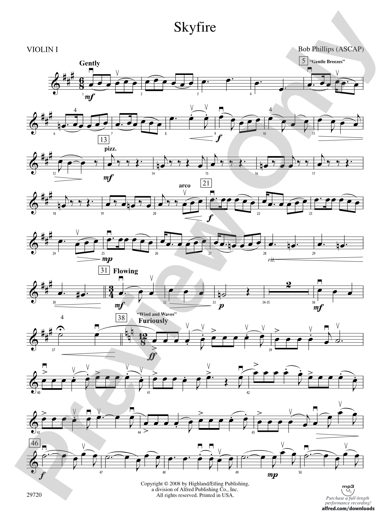 Skyfire: 1st Violin
