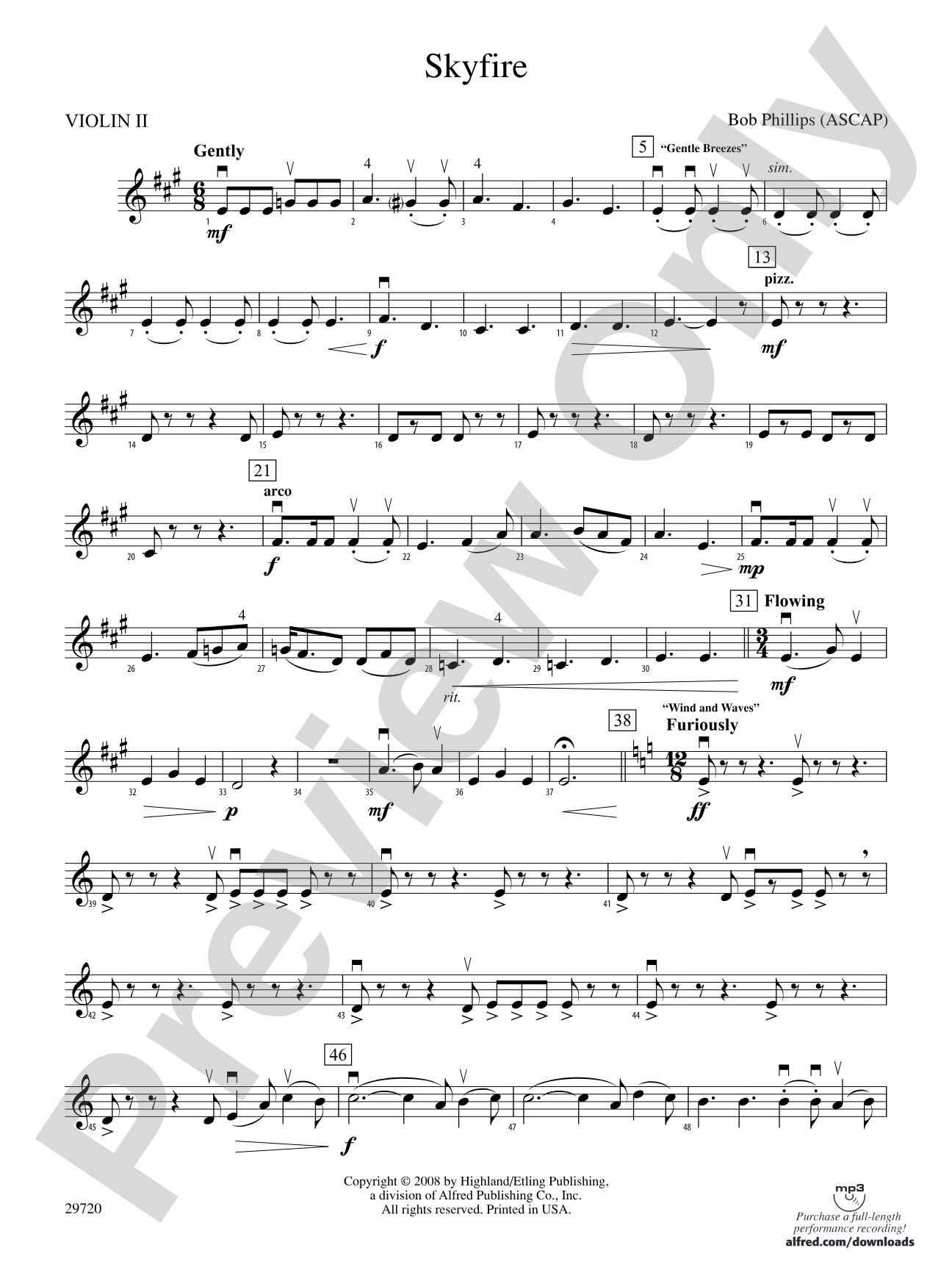 Skyfire: 2nd Violin