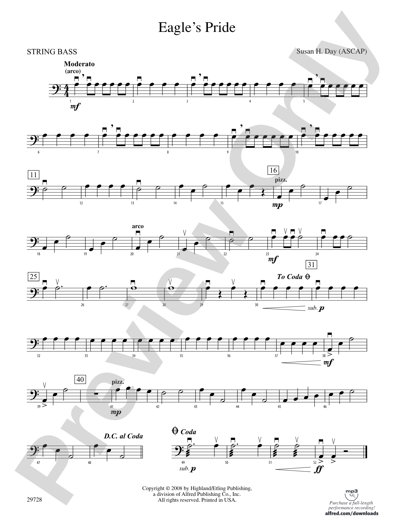 Eagle's Pride: String Bass