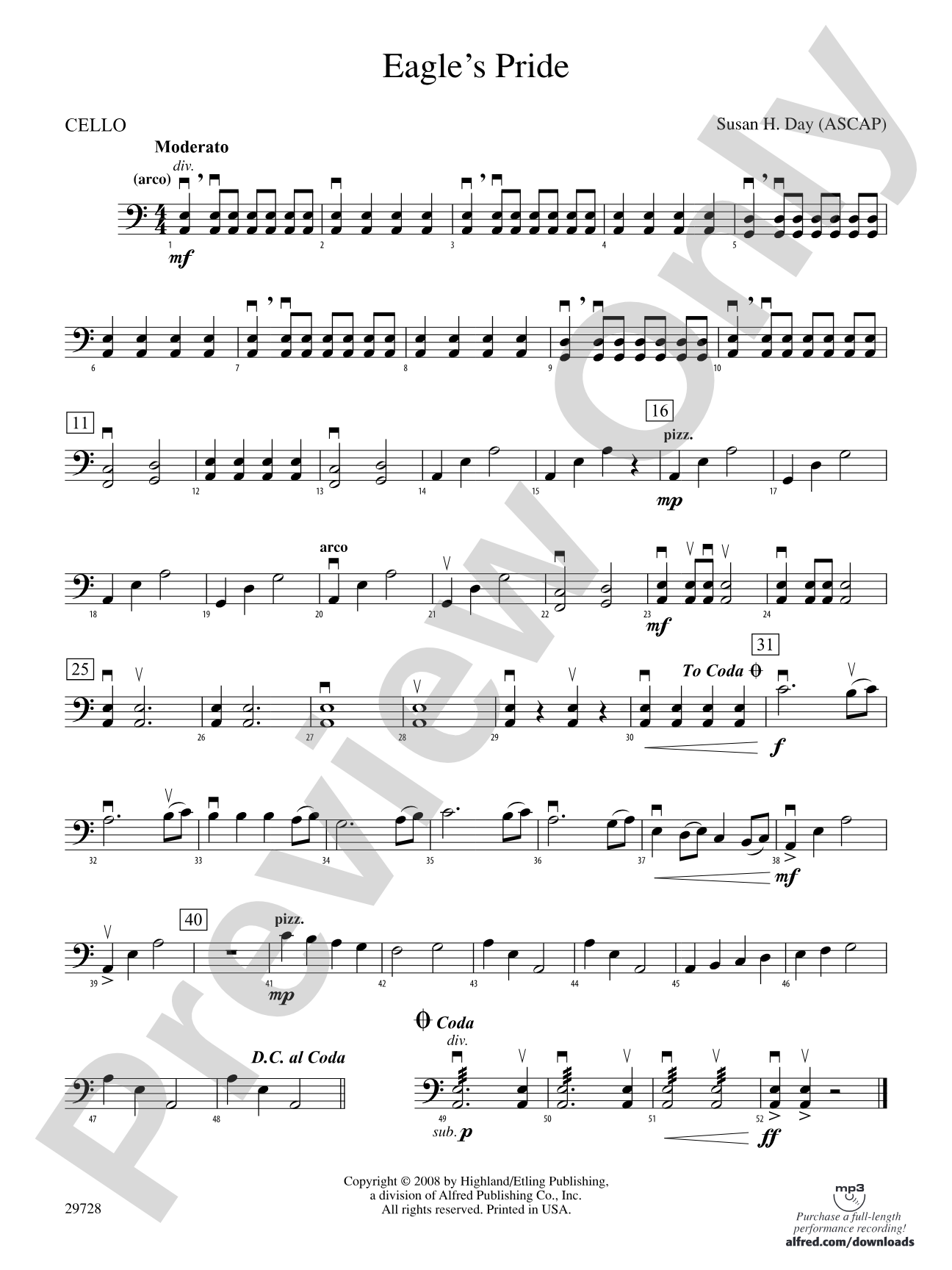 Eagle's Pride: Cello
