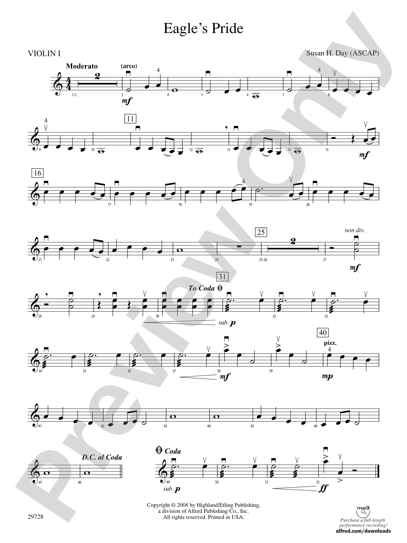 Eagle's Pride: 1st Violin