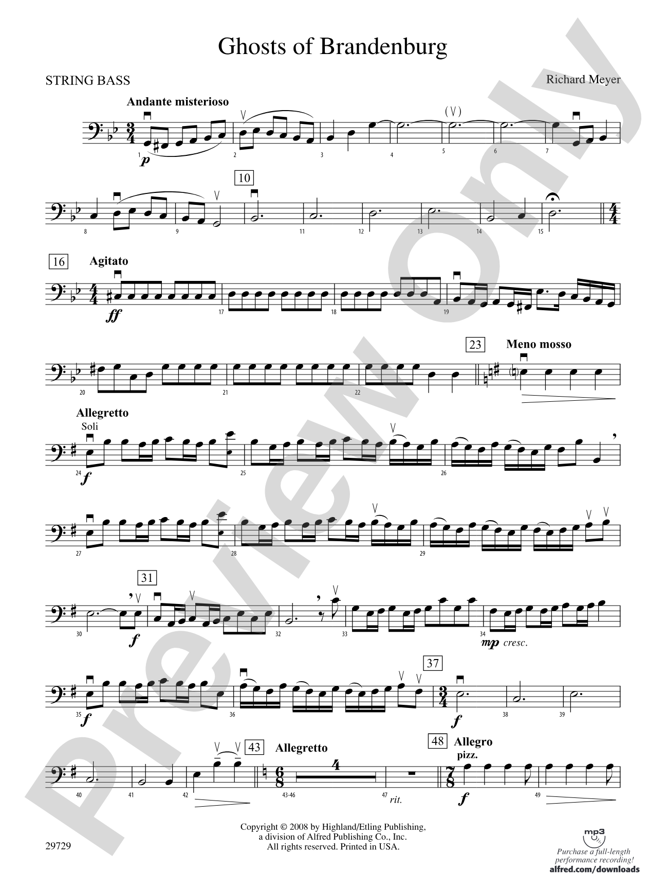 Ghosts of Brandenburg: String Bass