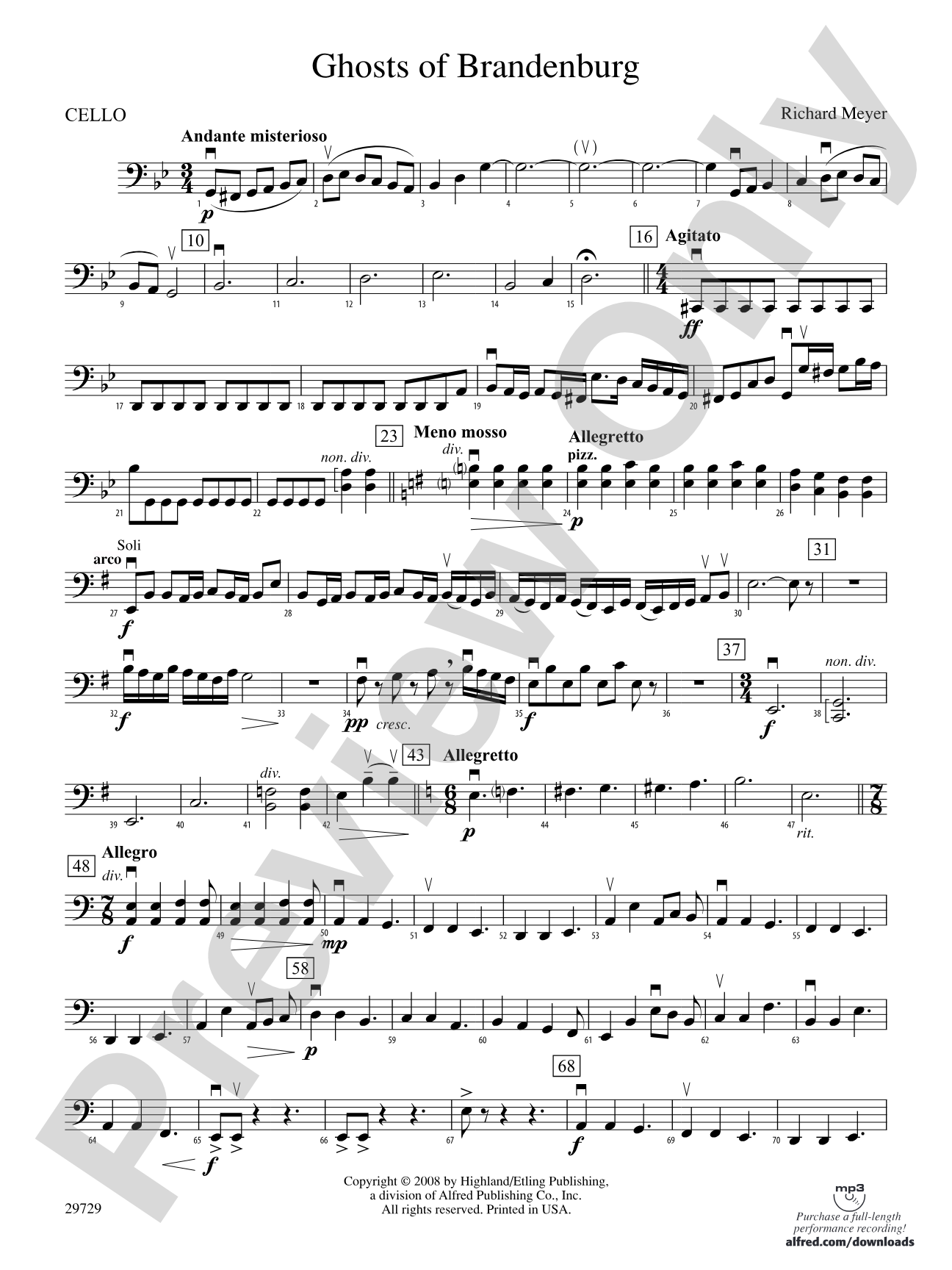 Ghosts of Brandenburg: Cello