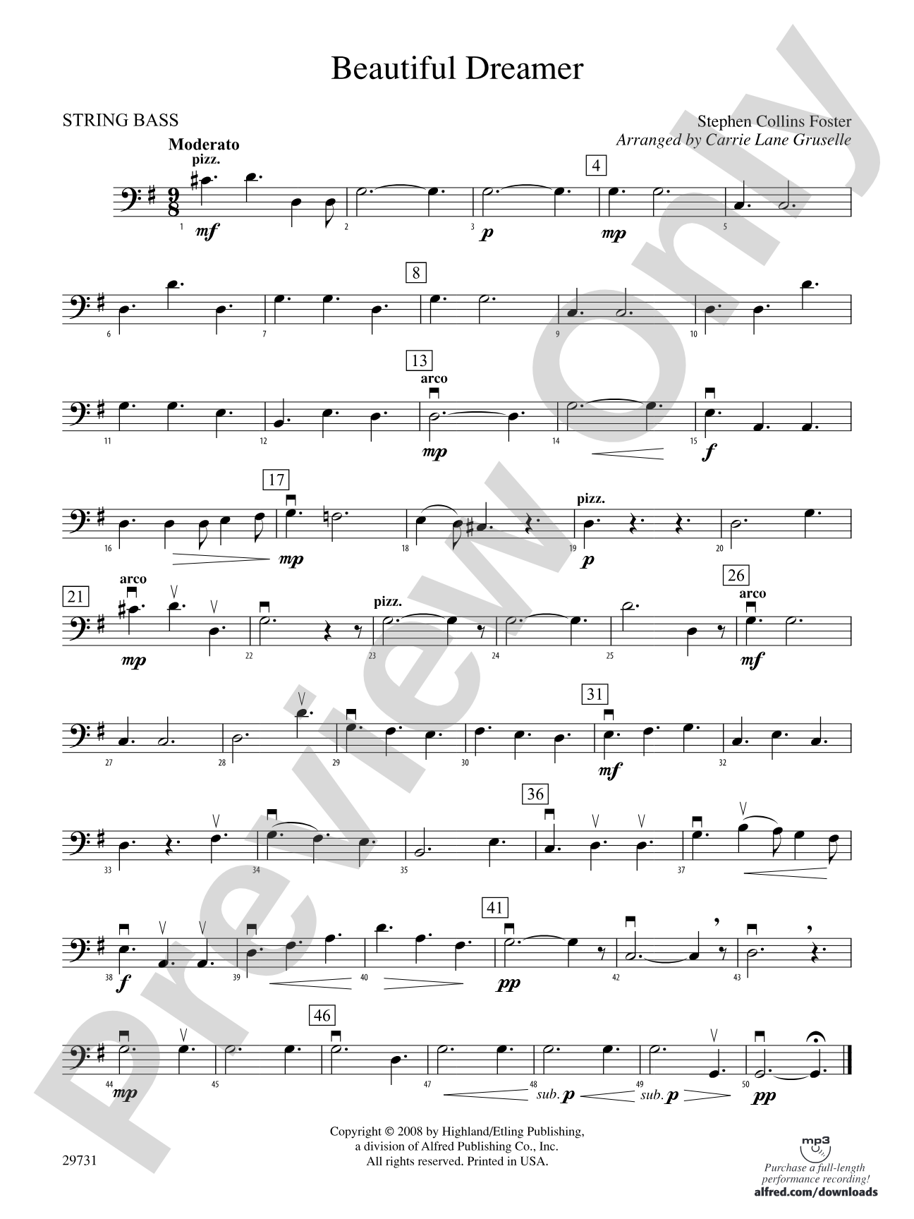 Beautiful Dreamer: String Bass