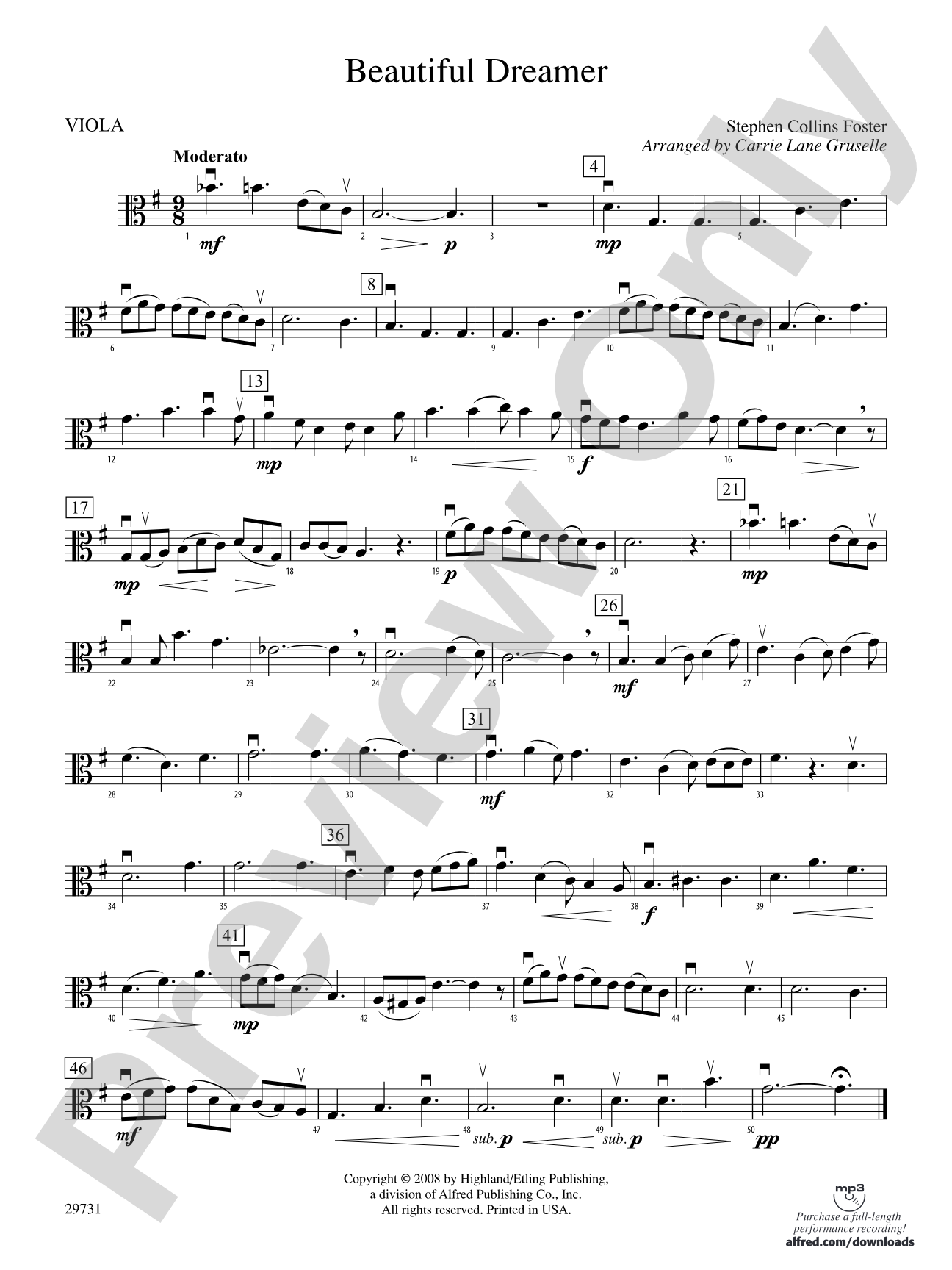 Beautiful Dreamer: Viola